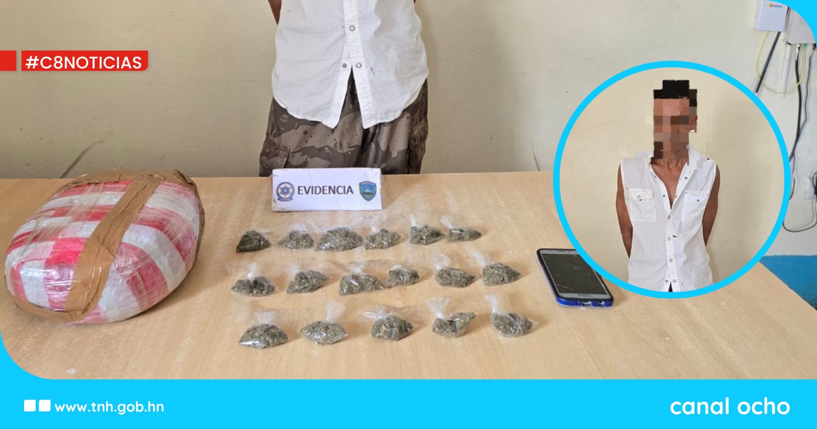 Desmantelan un centro de distribución de droga en Olancho