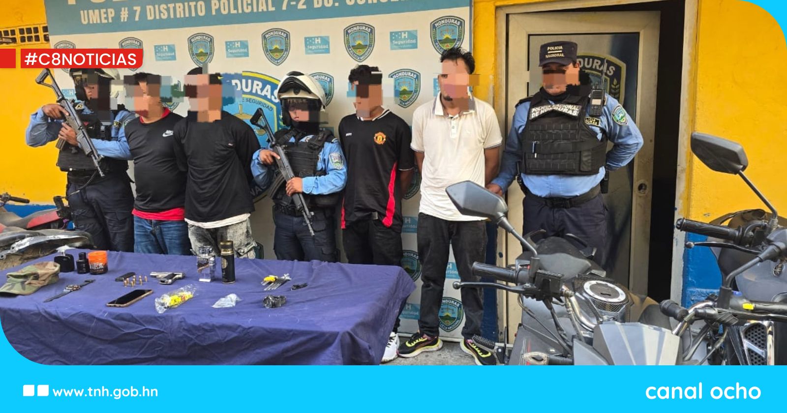 Policía Nacional desarticula banda dedicada al robo de viviendas en San Pedro Sula