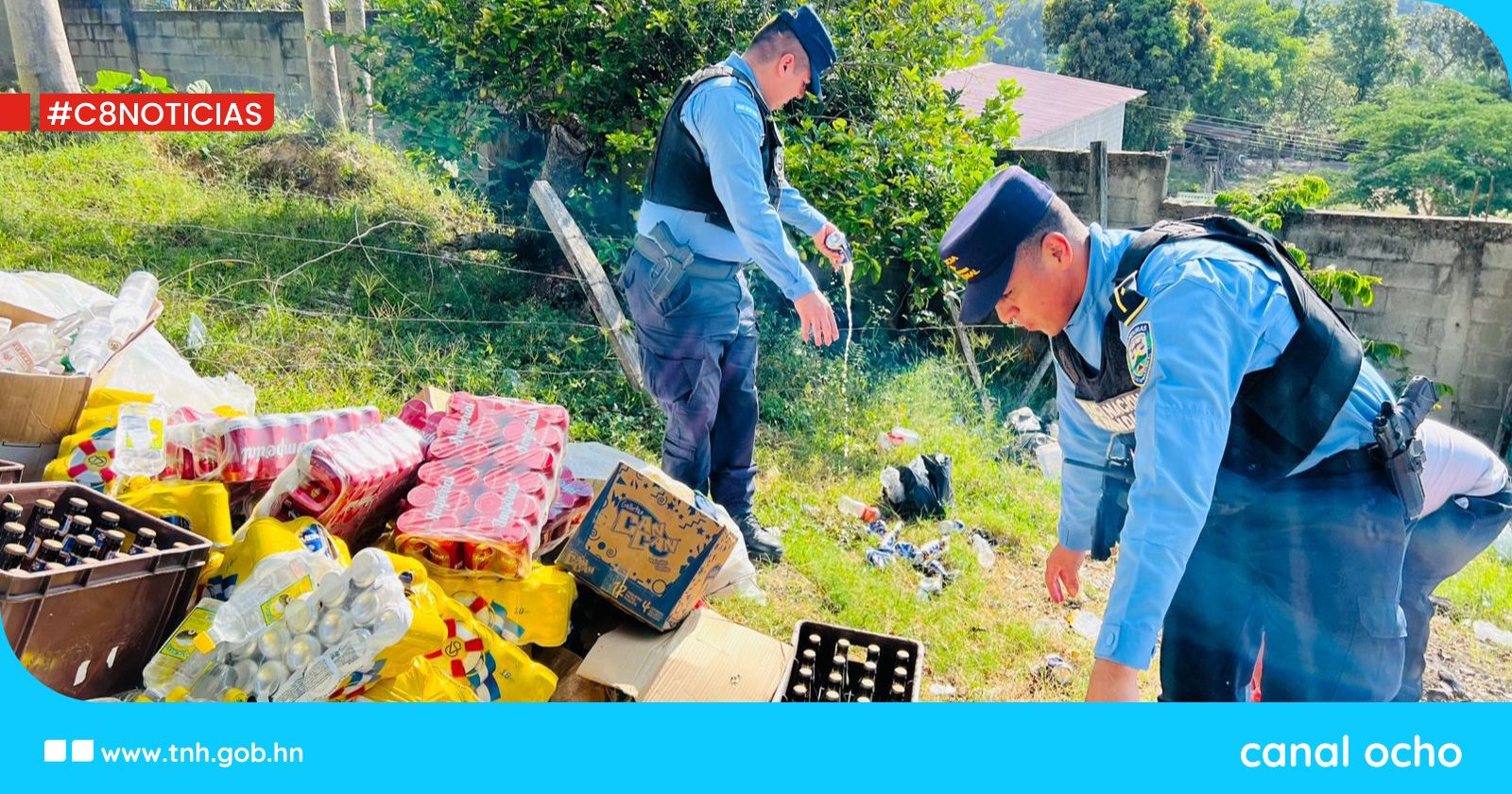 Realizan destrucción de bebidas alcohólicas en Intibucá