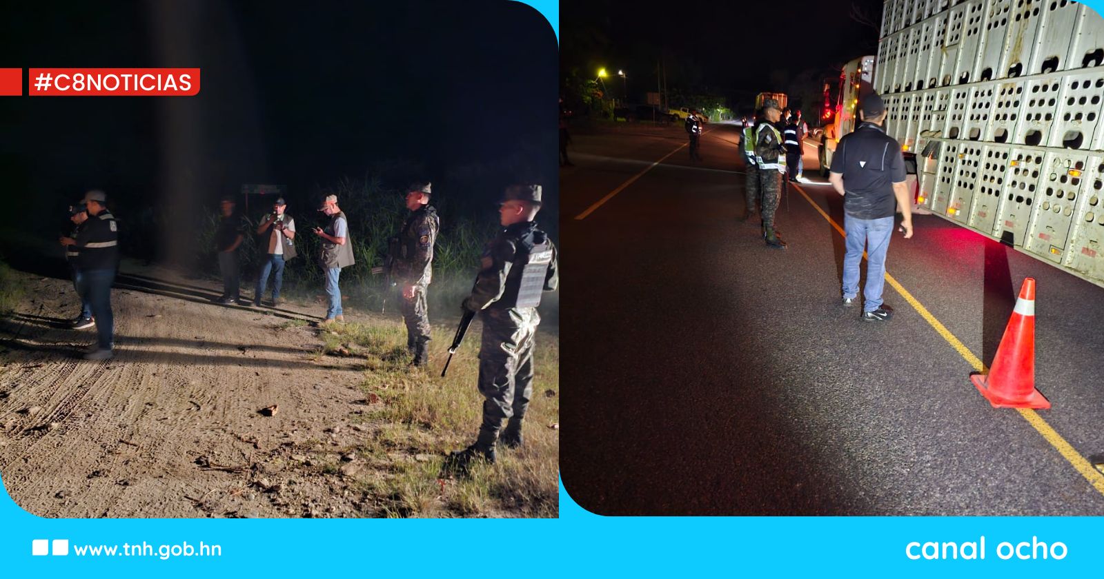 Ejecutan operativos nocturnos contra el contrabando en Omoa, Cortés