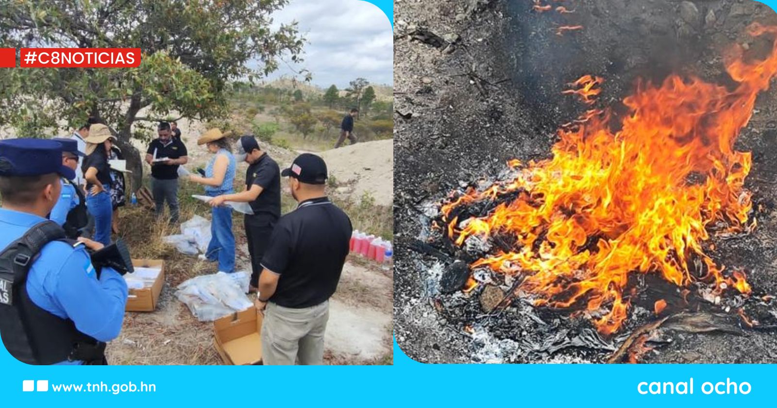 Autoridades incineran droga vinculada a 98 casos judicializados en la zona oriental