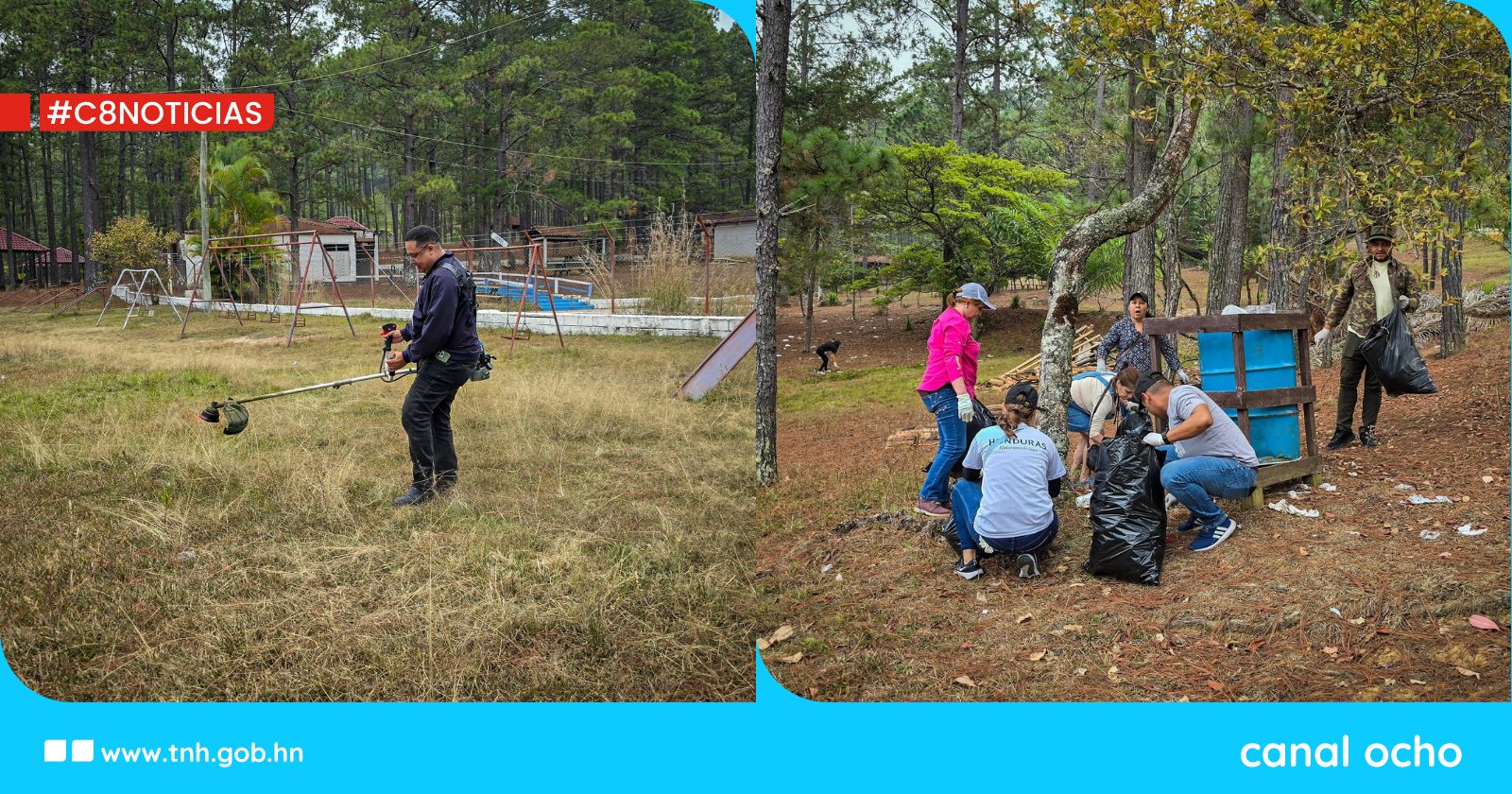 Realizan jornada de limpieza en el Parque Obrero