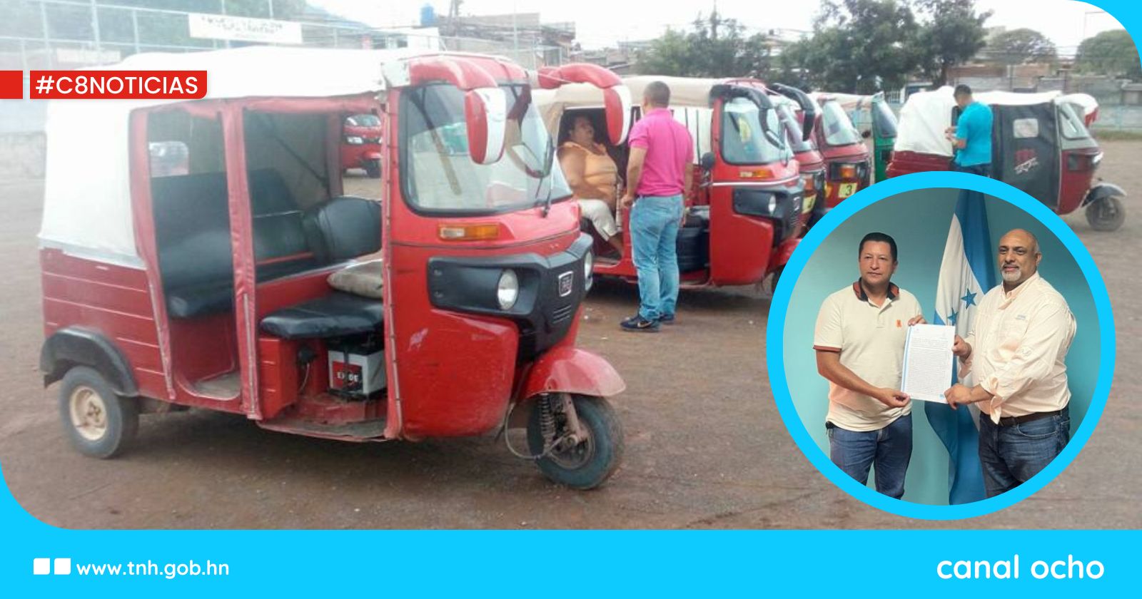 Legalizan 77 unidades de mototaxis en San Luis, Santa Bárbara
