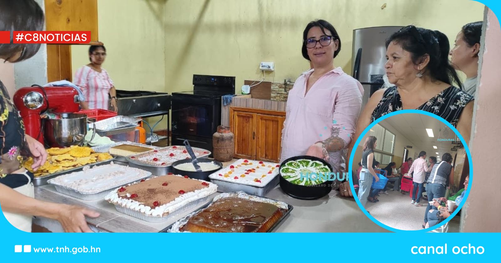 Alumnas del Infop llevan postres y café a familiares de pacientes en hospital de Ocotepeque