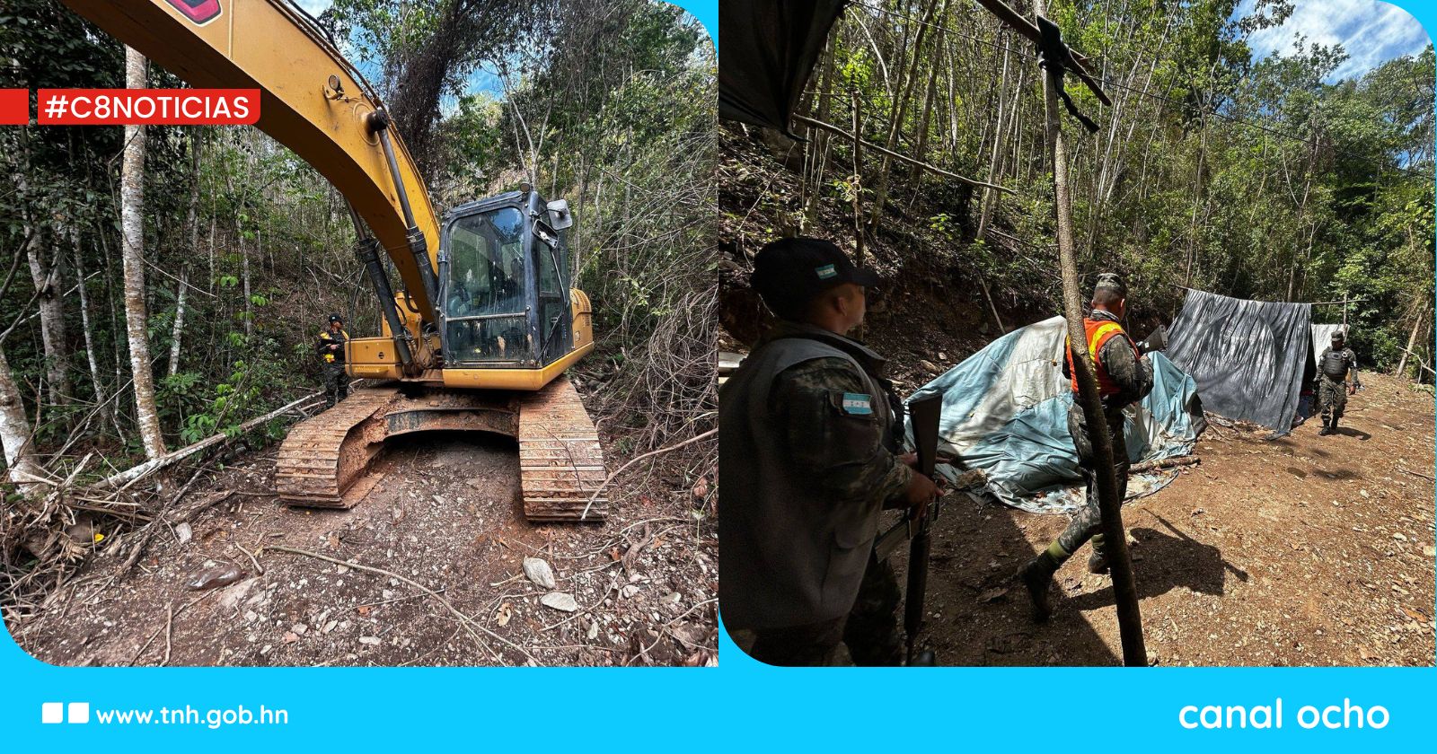 Desarticulan minería ilegal en Yoro