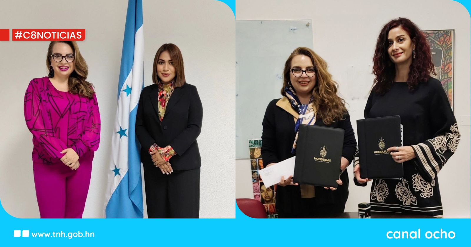 Honduras y Chile firman convenios de donación de material audiovisual
