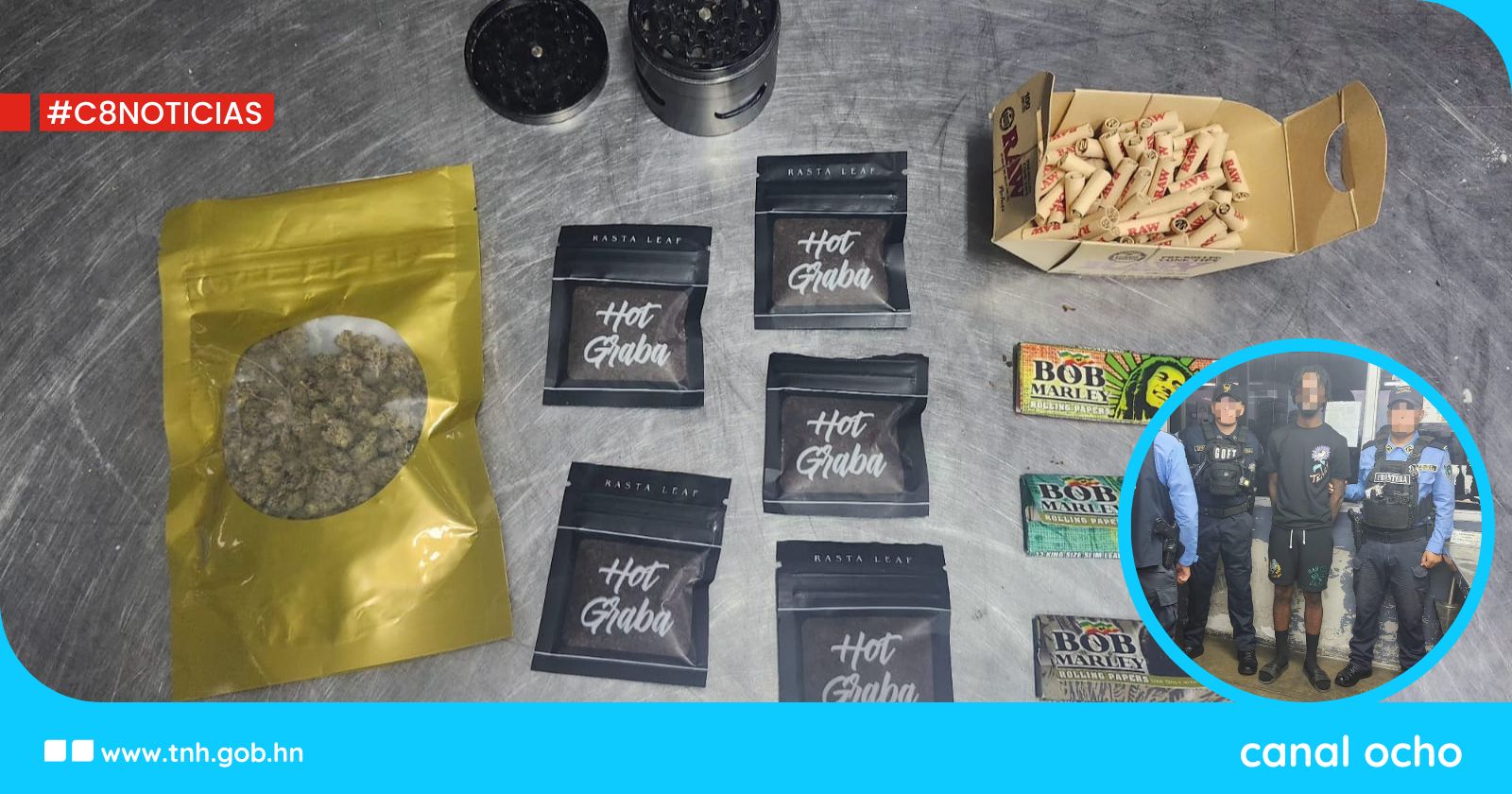 Detienen a estadounidense con supuesta droga en el aeropuerto Ramón Villeda Morales