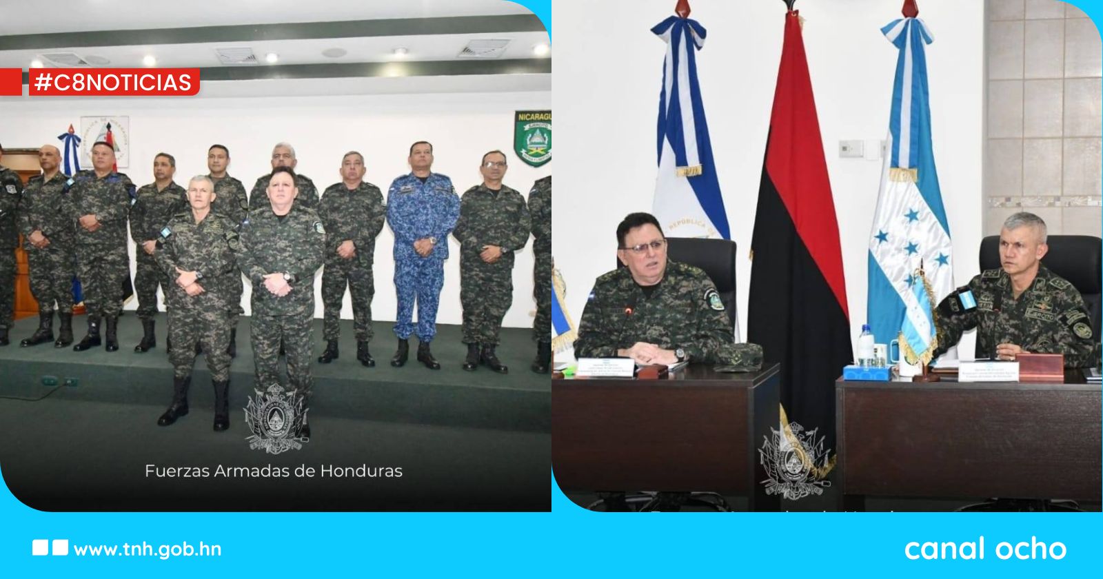 FF. AA. de Honduras y Nicaragua fortalecen relaciones de colaboración