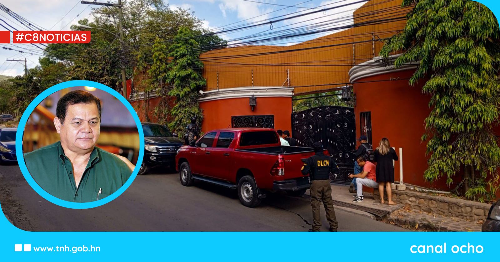 Allanan residencia de Romeo Vásquez en la capital del país