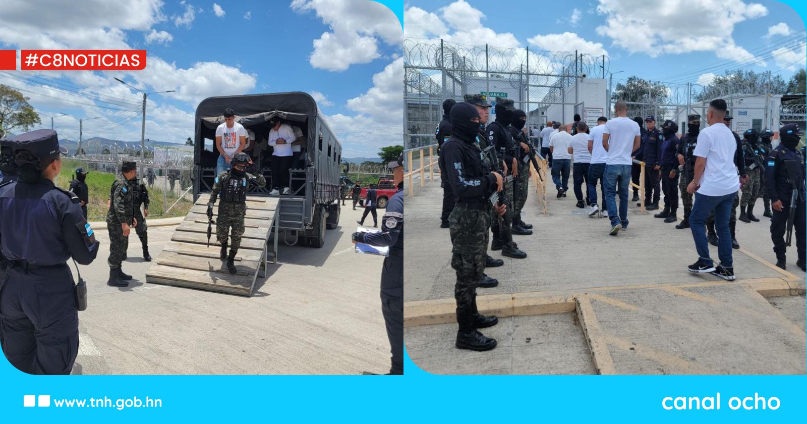 INP traslada a 71 privados de libertad de Juticalpa a El Porvenir