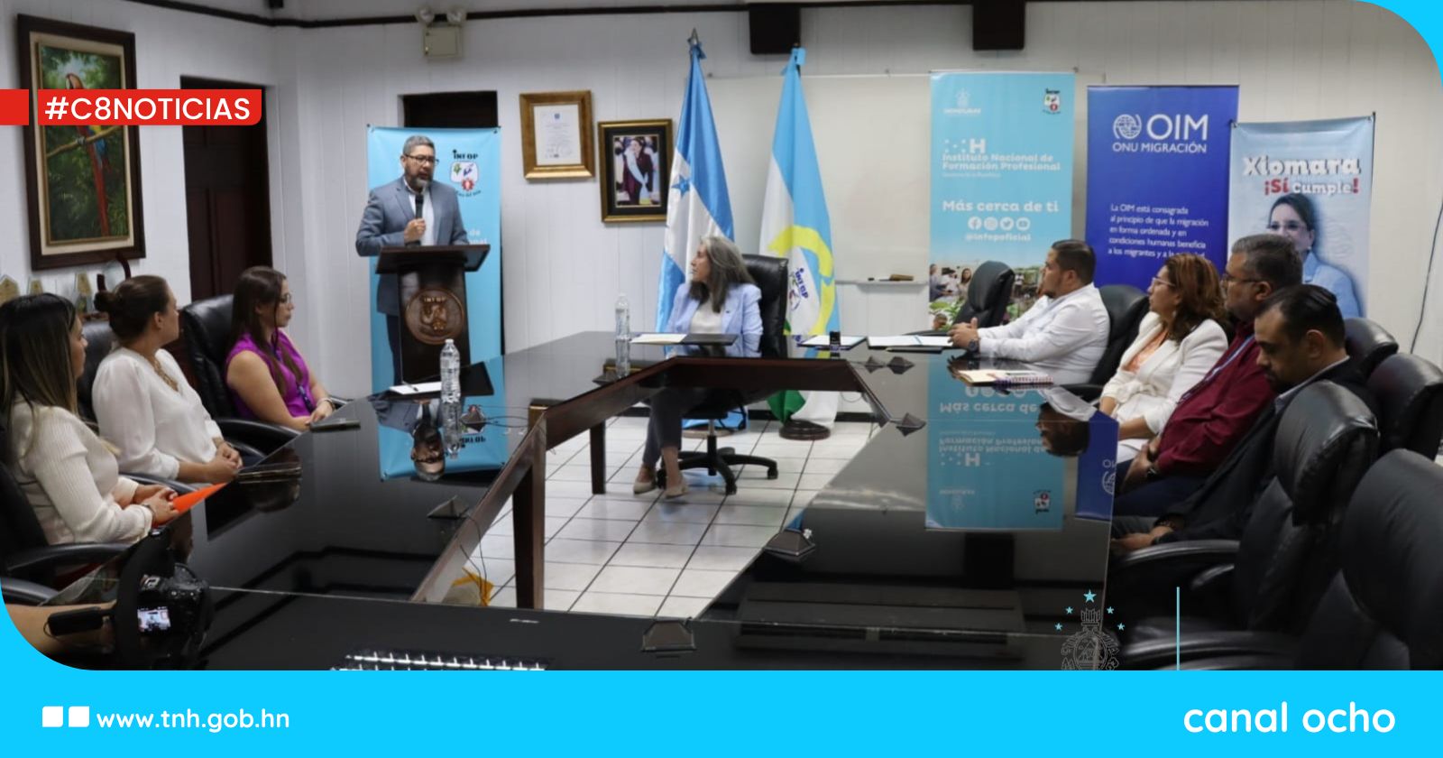 Infop y OIM firman un acuerdo para la dignidad y el desarrollo