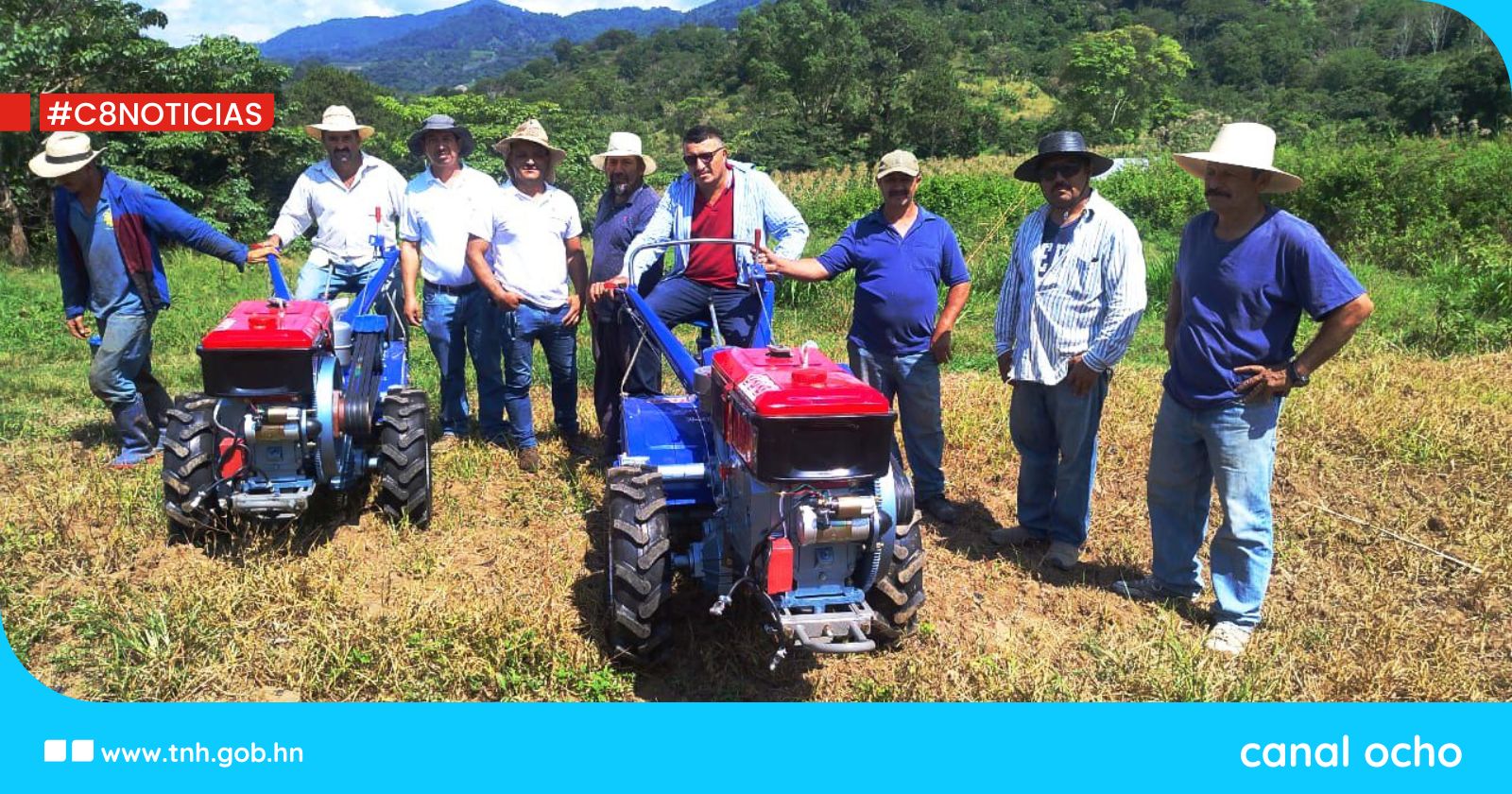 Gobierno entrega tecnología agrícola a grupo productivo en Ocotepeque