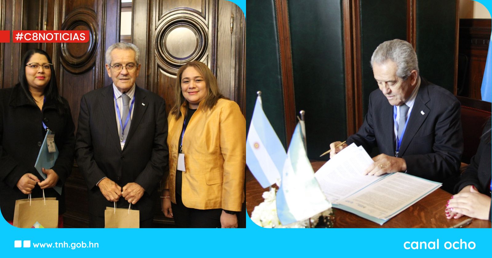 Honduras y Argentina firman memorando para cooperación y lucha contra la corrupción