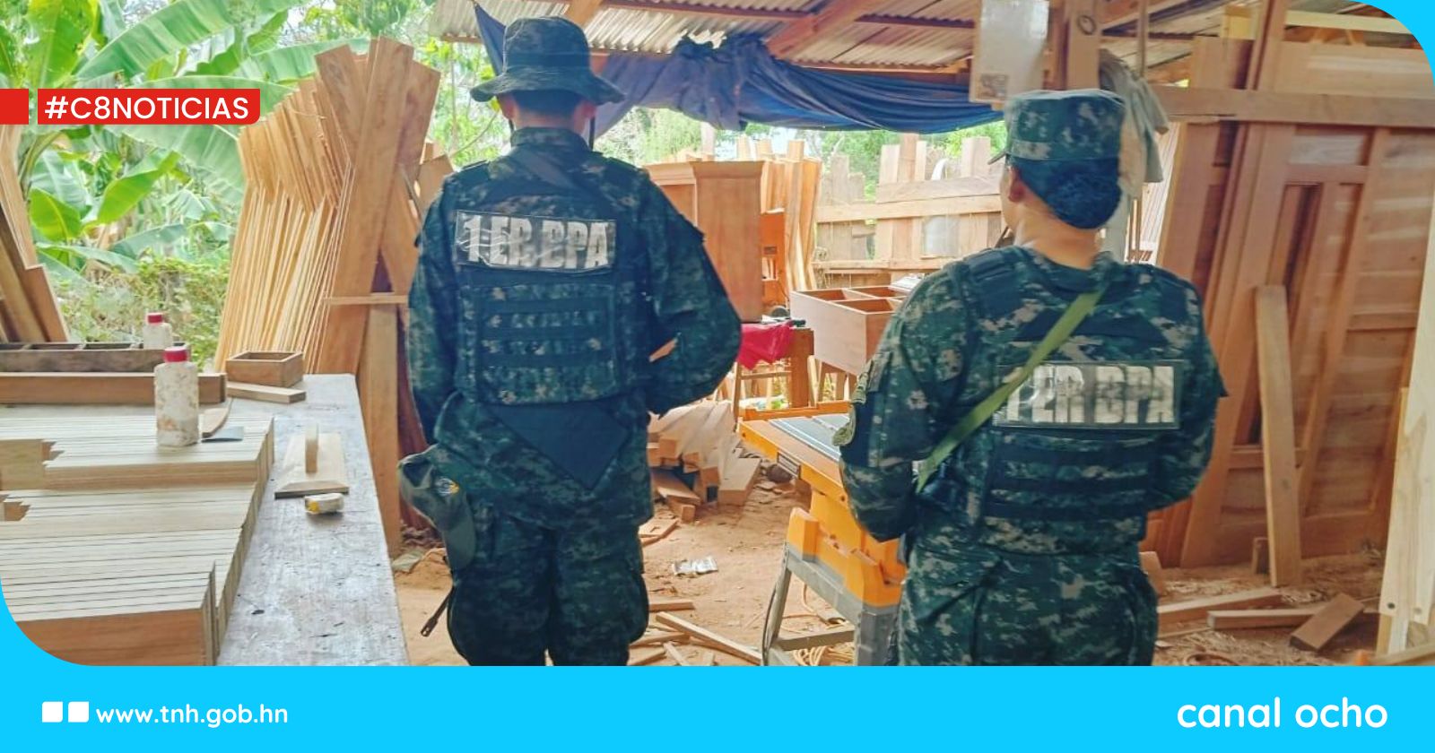 Decomisan madera ilegal en Gualaco como parte de la estrategia “Cero Deforestación al 2029”