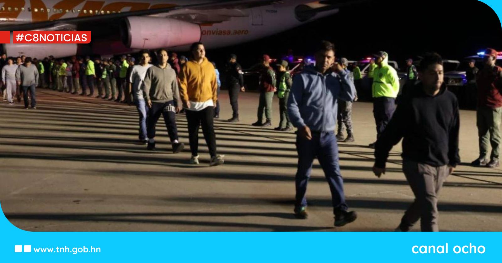 Llega a Venezuela segundo vuelo de repatriación con 183 migrantes desde Honduras