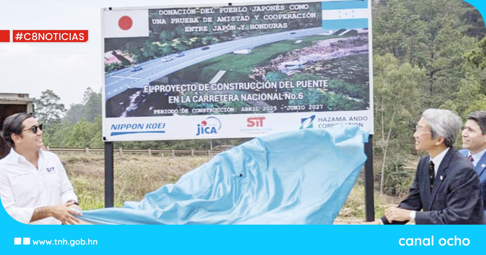 Japón dona $20 millones para construcción de puente resiliente en la CA-6