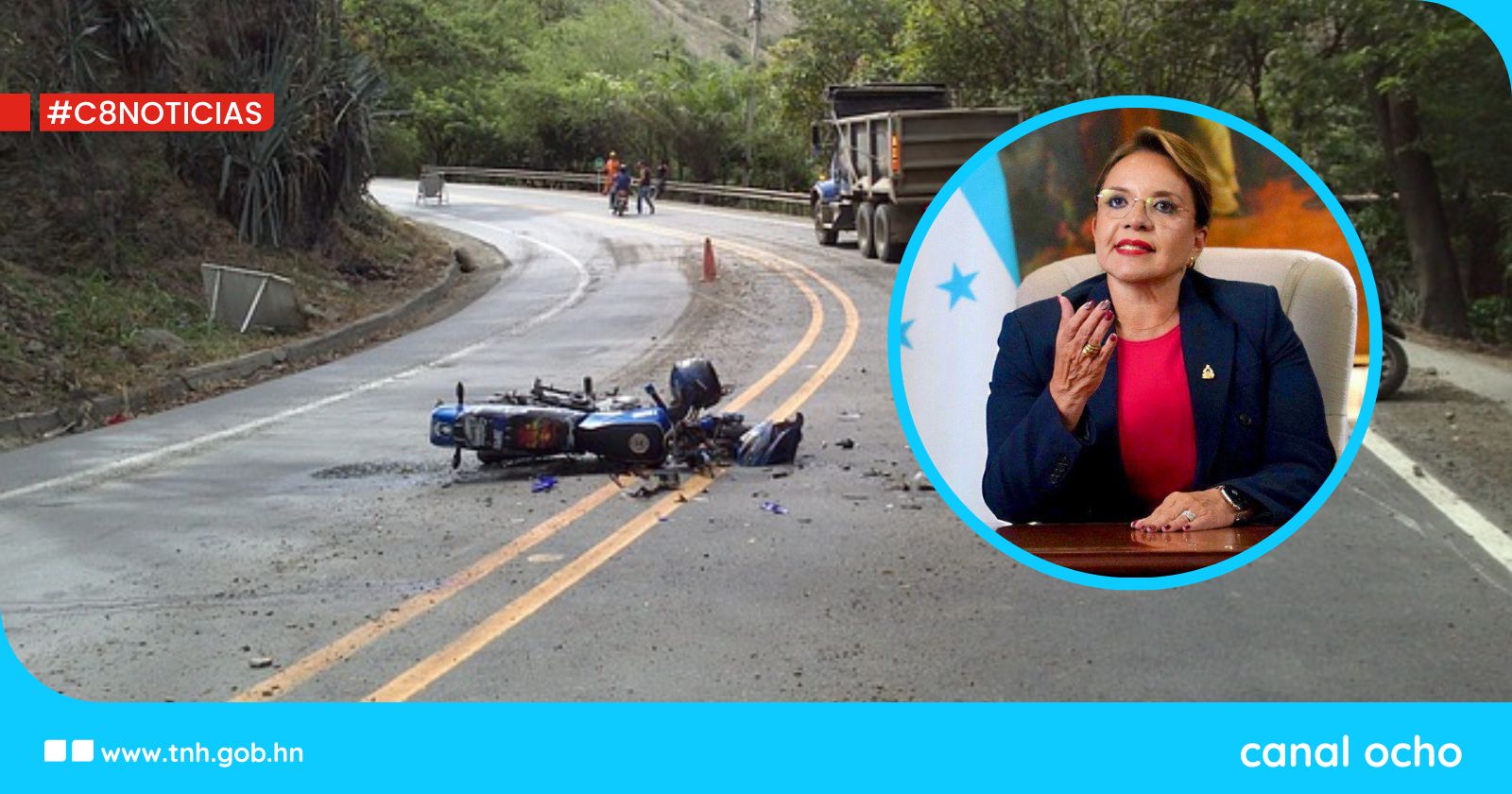 Presidenta Castro anuncia inversión de L50 millones para reforzar la seguridad en motocicletas