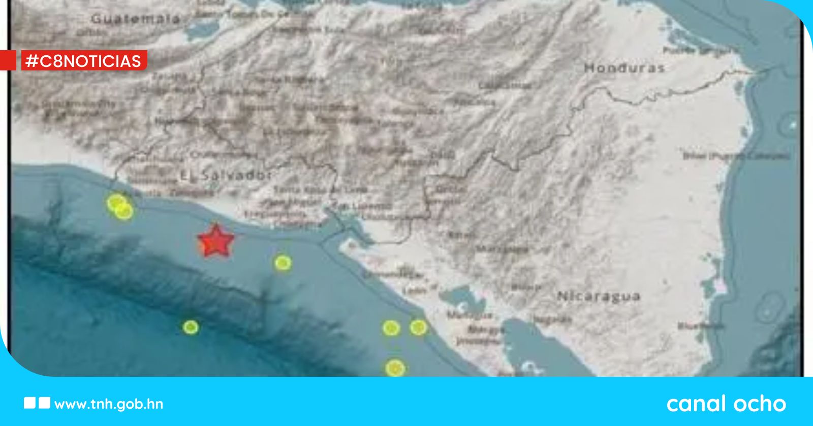 Costa de la zona sur del país registra sismo de magnitud 5.1