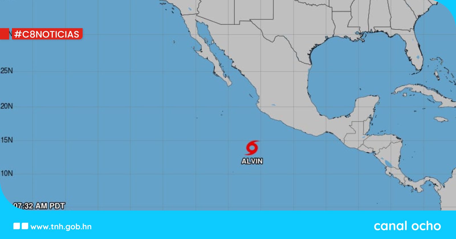 Copeco informa sobre la formación de la primera depresión tropical en el Pacífico