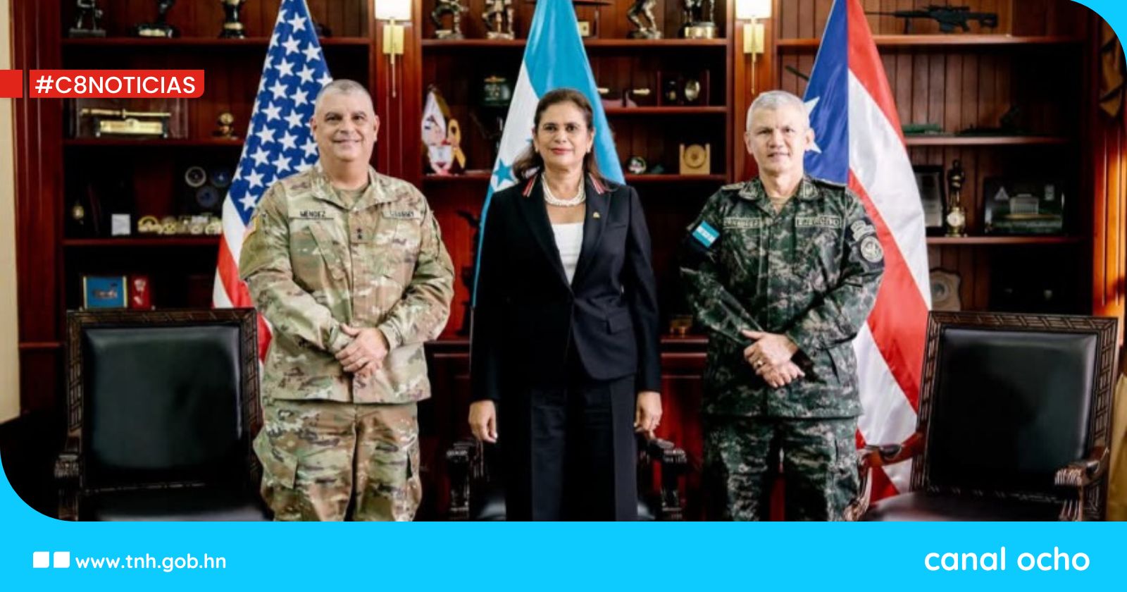 Honduras y Estados Unidos fortalecen cooperación militar y estratégica con visita oficial de alto nivel