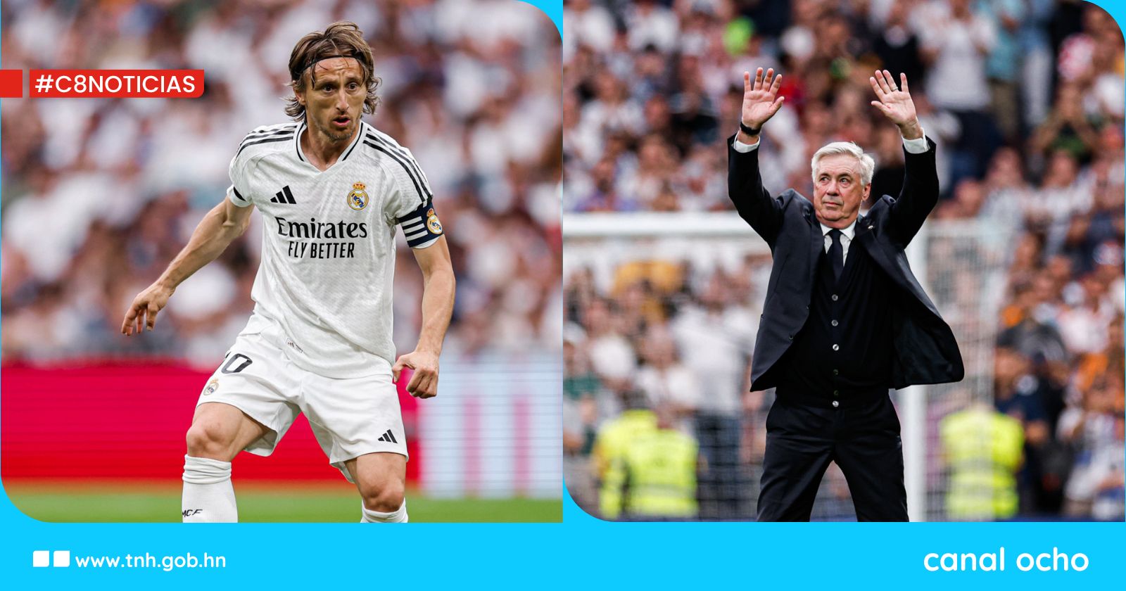 Modric y Ancelotti dicen adiós al Bernabéu entre ovaciones y lágrimas