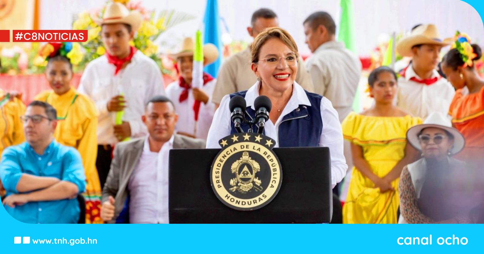 Mandataria Xiomara Castro: «Mientras estemos aquí, no volverán los que venden la Patria»
