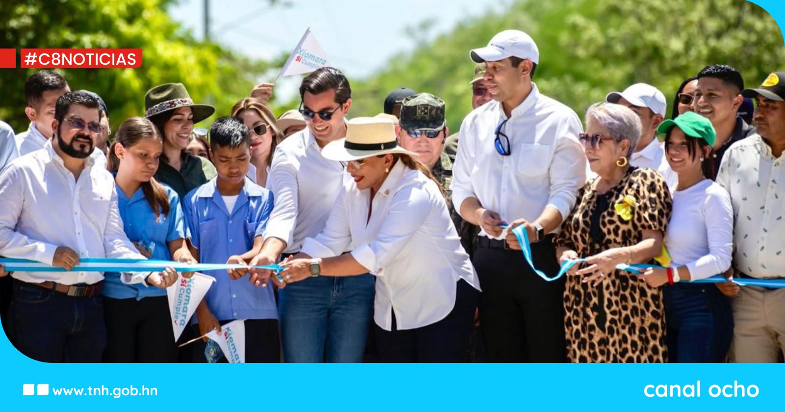 Presidenta Xiomara Castro inaugura tramo carretero Portillo del Lobo –Reitoca-Curarén