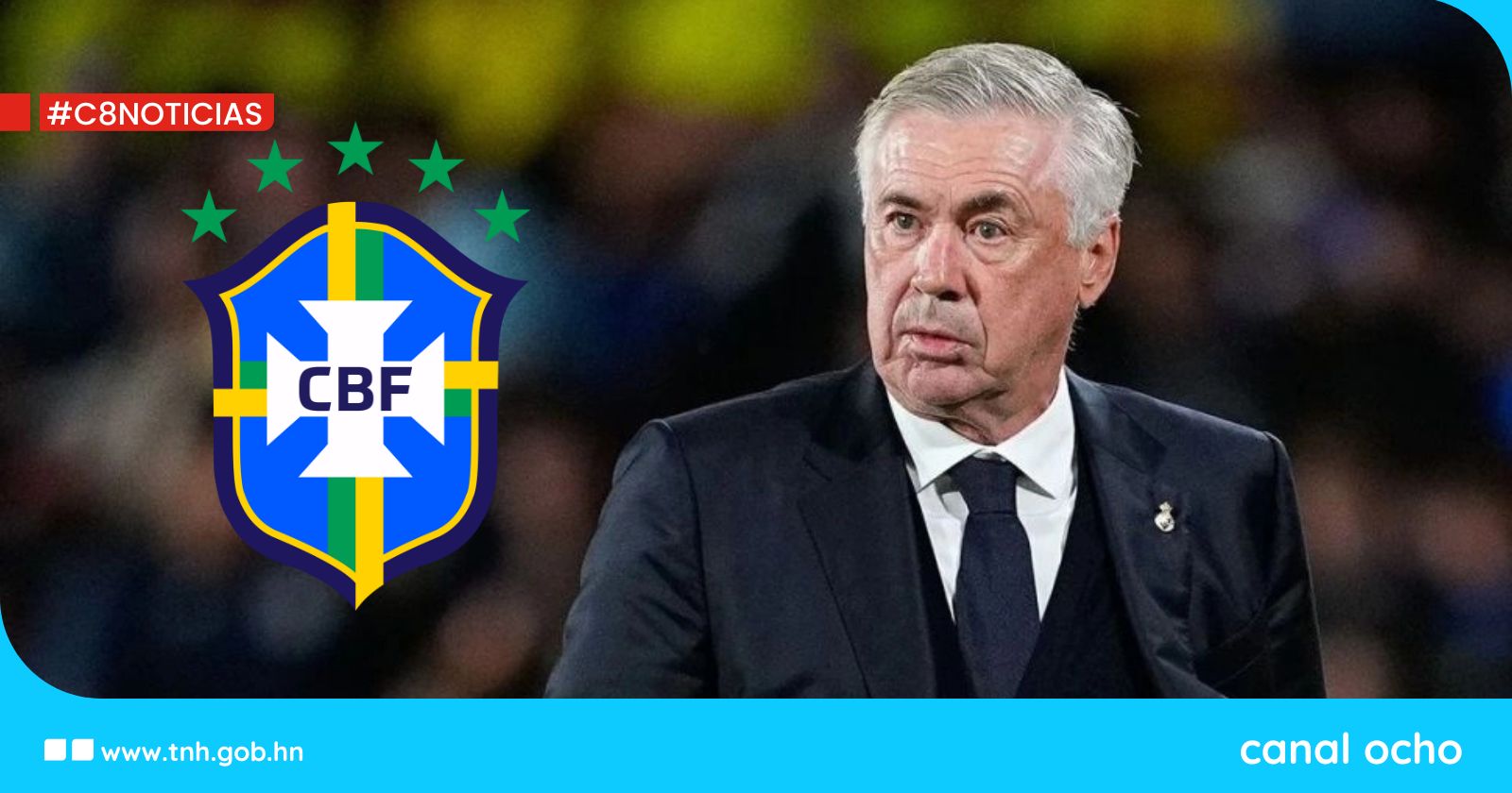 Carlo Ancelotti será el nuevo seleccionador de Brasil hasta el Mundial de 2026