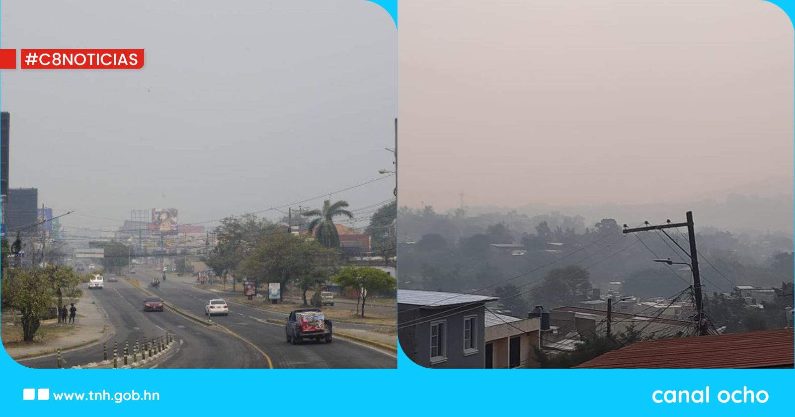 Tegucigalpa y San Pedro Sula enfrentan este lunes el día más crítico en calidad del aire