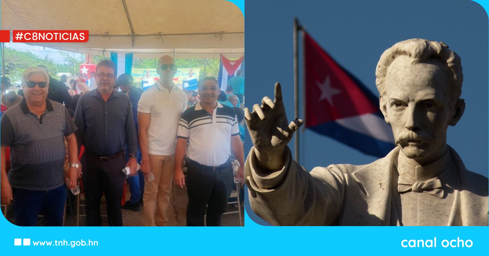 Embajada de Cuba rinde homenaje a José Martí en el 130 aniversario de su caída en combate