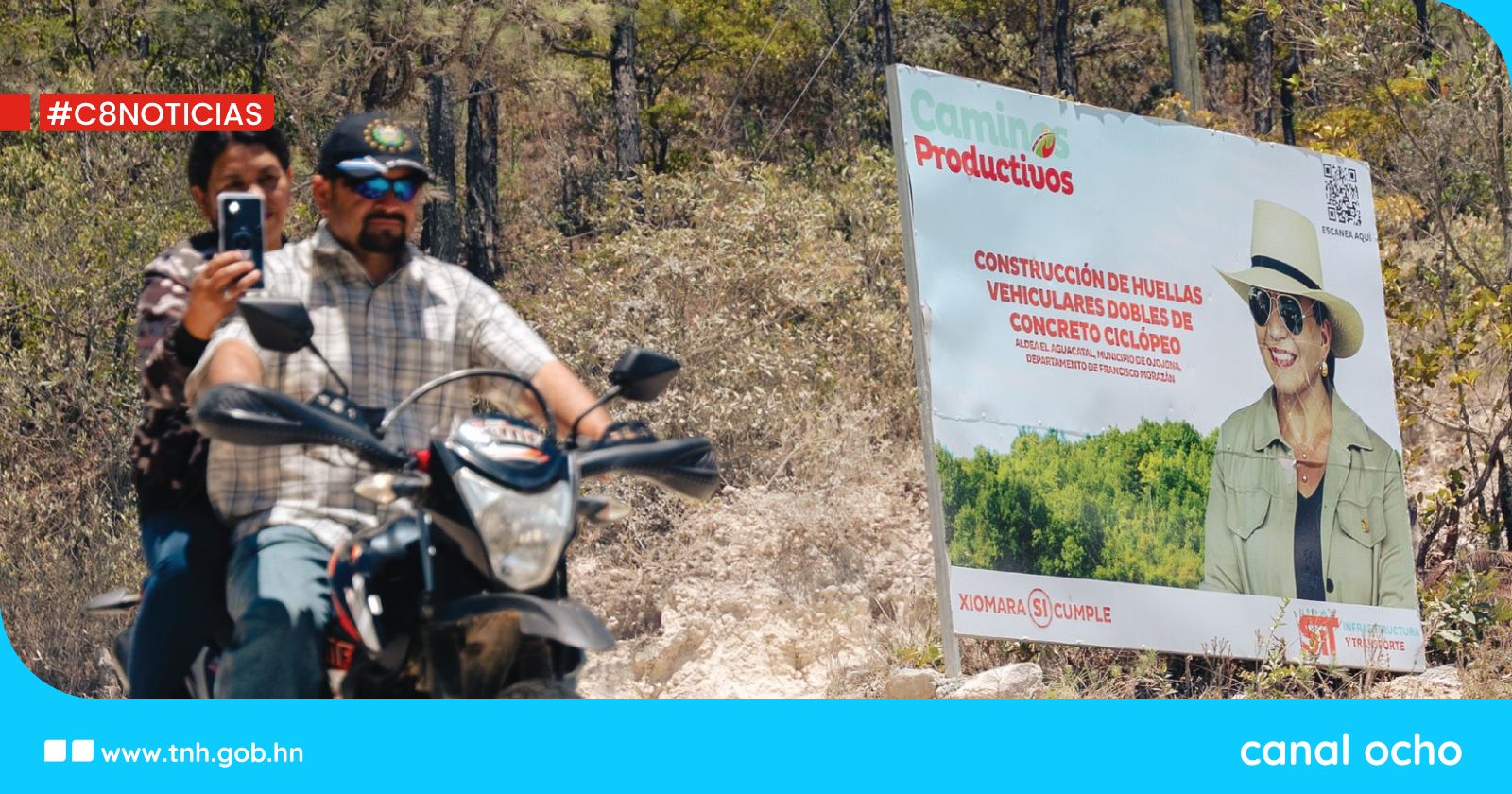 SIT inaugura tramo de huellas vehiculares en Aguacatal, Ojojona