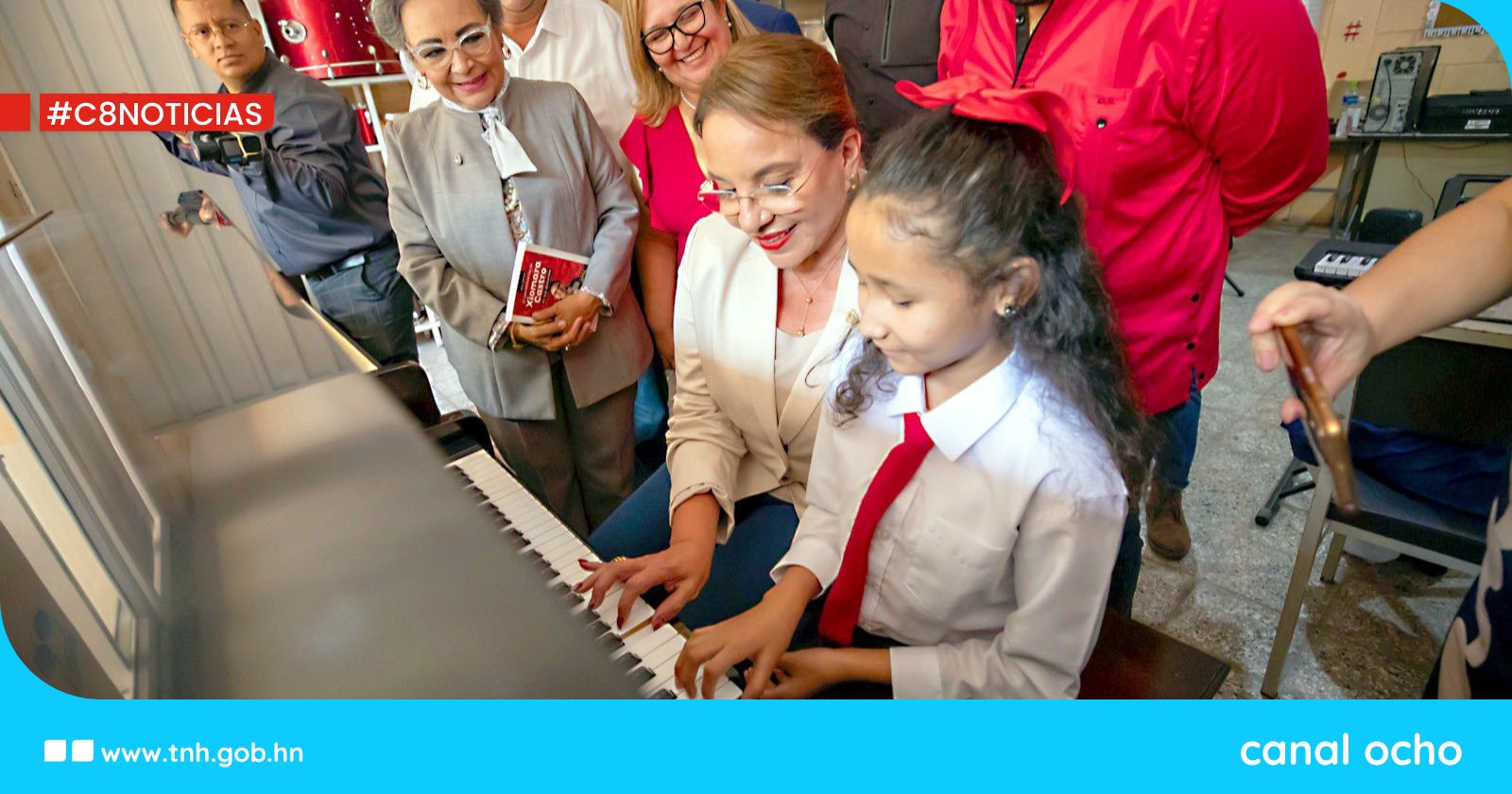 Xiomara Castro sobre Escuela Experimental de Música: «Esta escuela representa un acto de liberación»