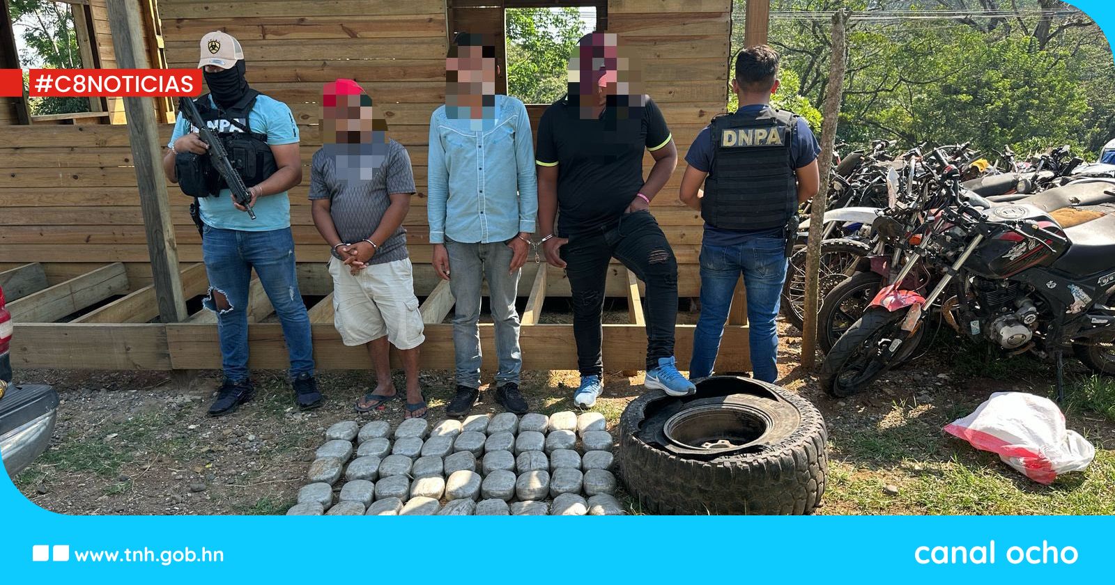 Desarticulan presunta estructura criminal decomisándole más de 100 libras de marihuana