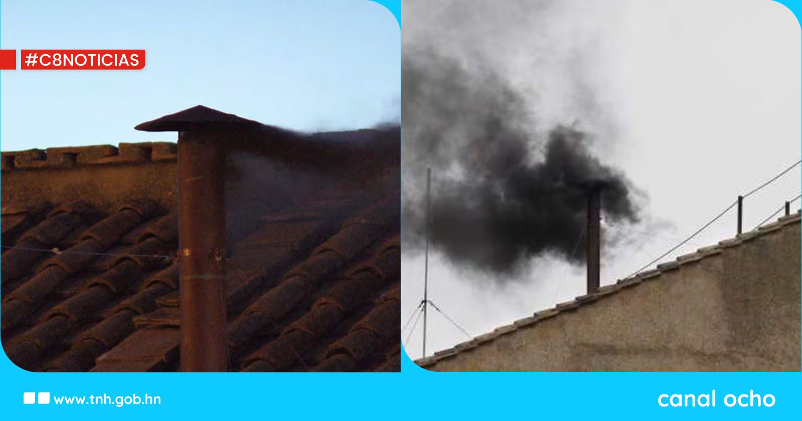 Primera fumata: Humo negro indica que el cónclave aún no ha elegido al nuevo Papa