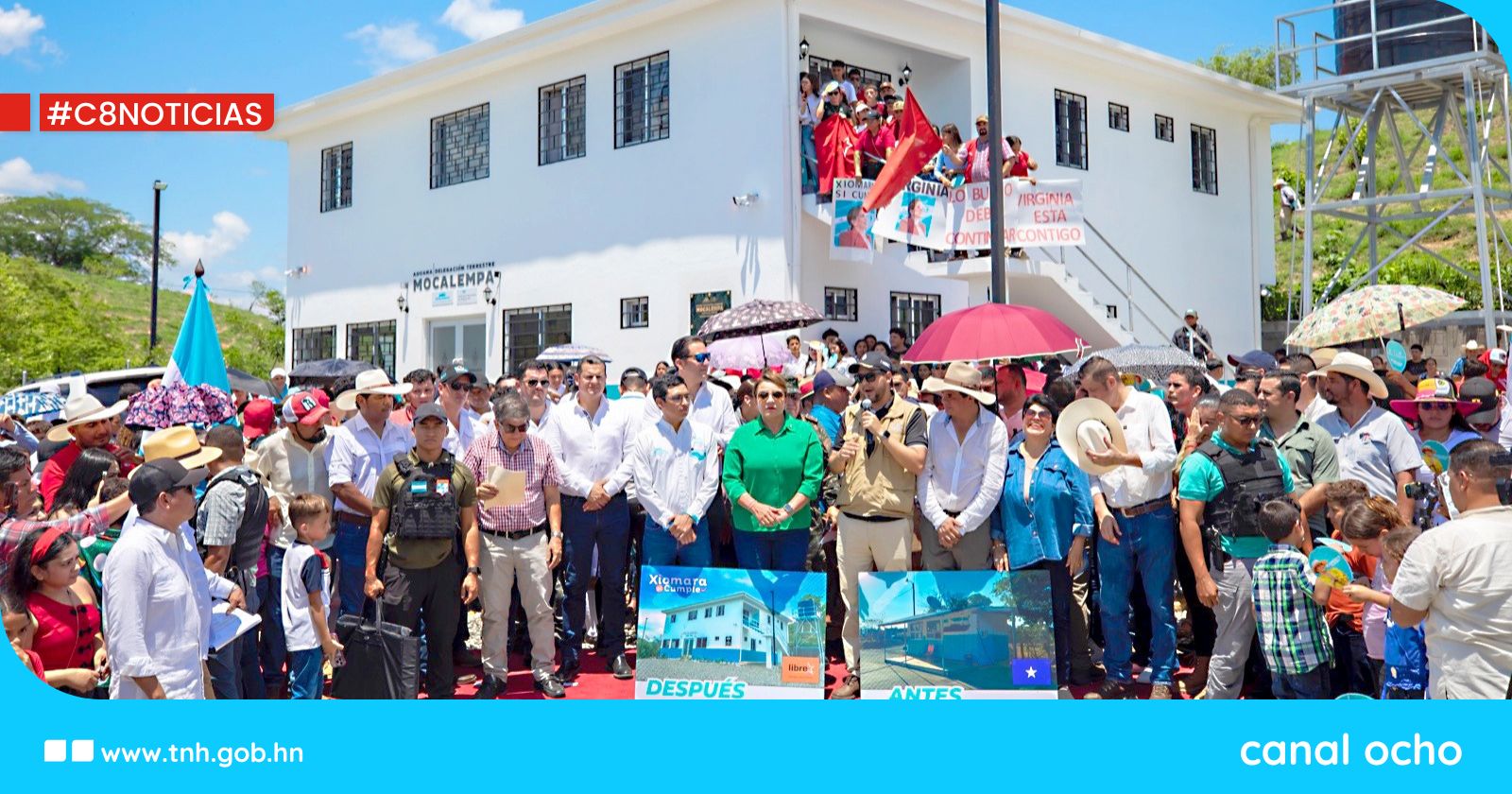 Gobierno de la Presidenta Xiomara Castro inaugura moderna Aduana Mocalempa