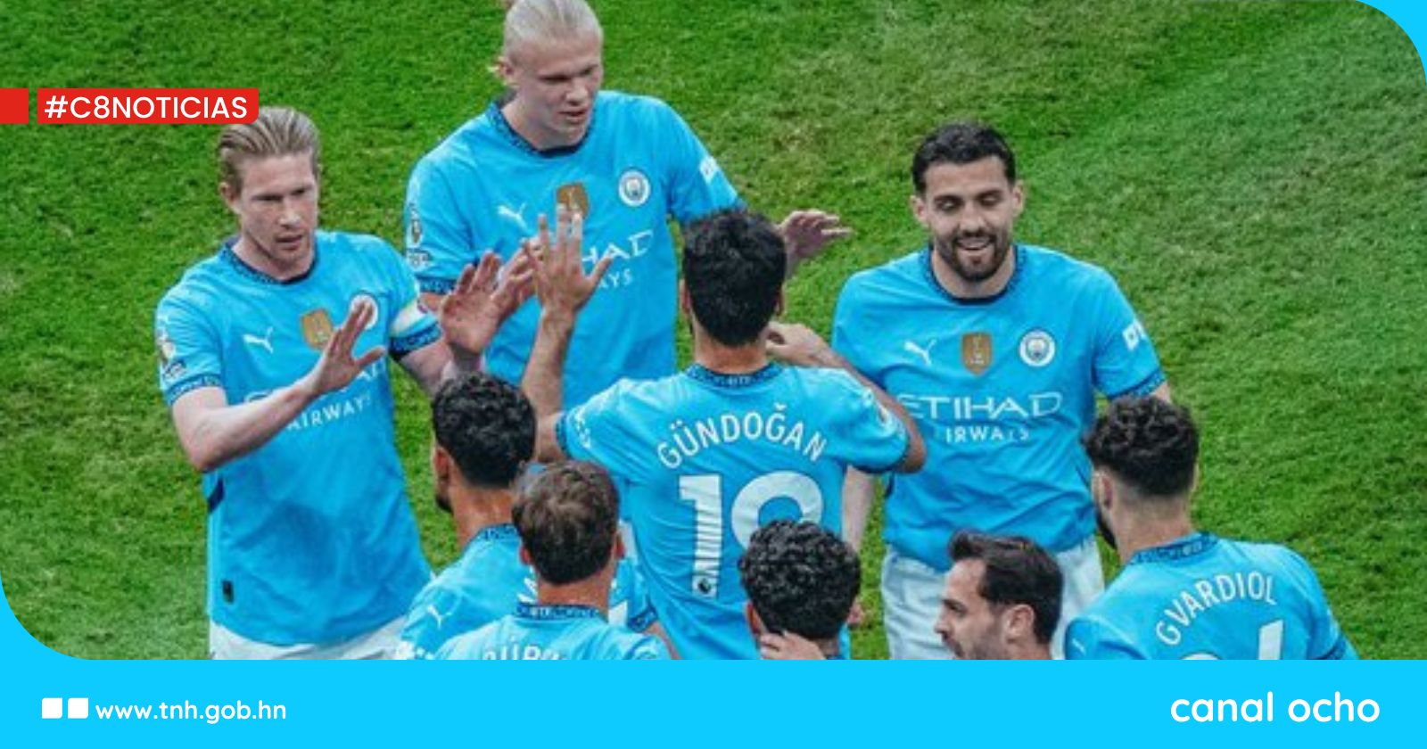 Manchester City golea al Bournemouth y acaricia la clasificación a la Champions League