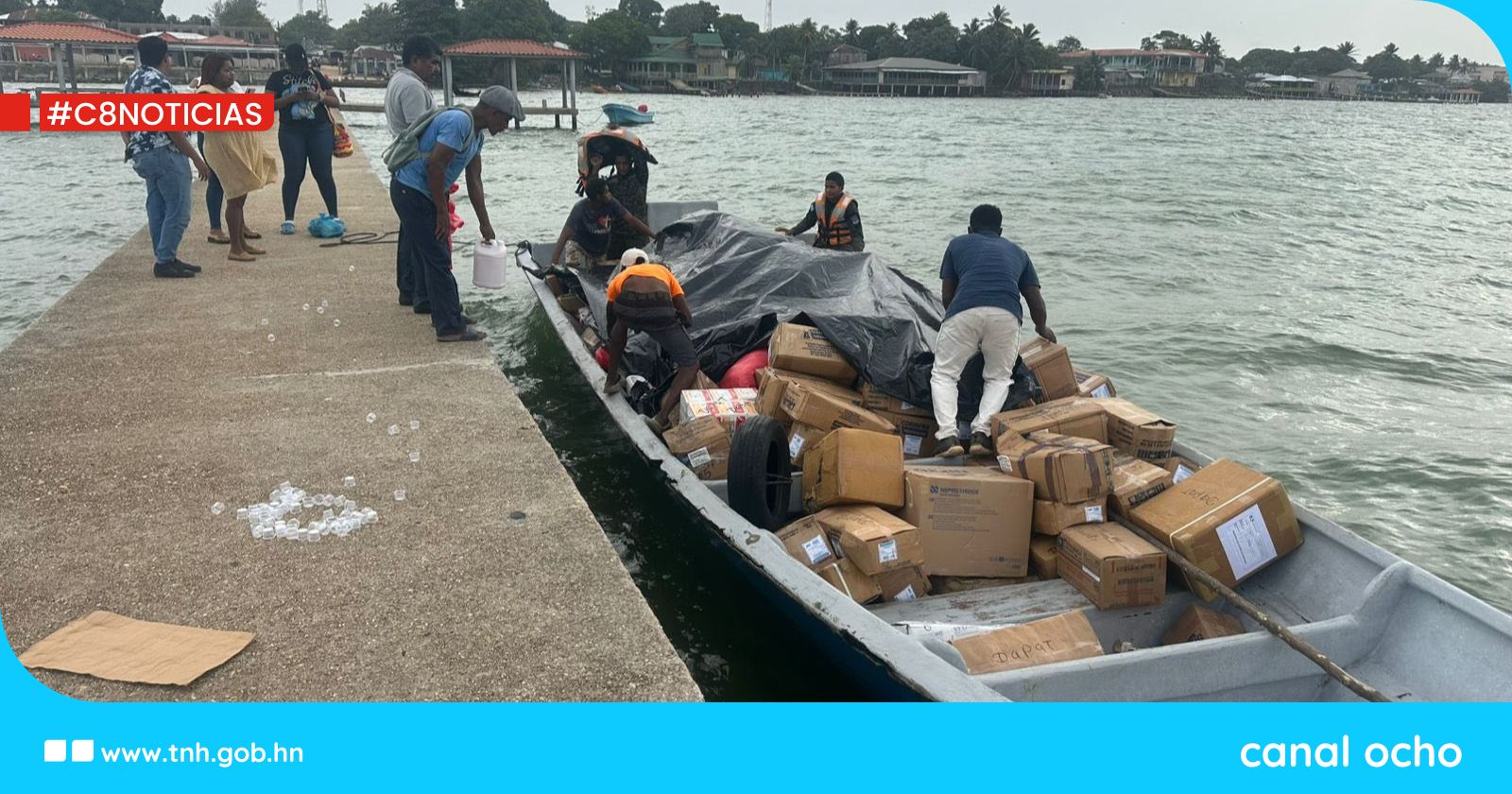 Base Naval de Caratasca apoya traslada medicamentos a comunidades remotas en Gracias a Dios