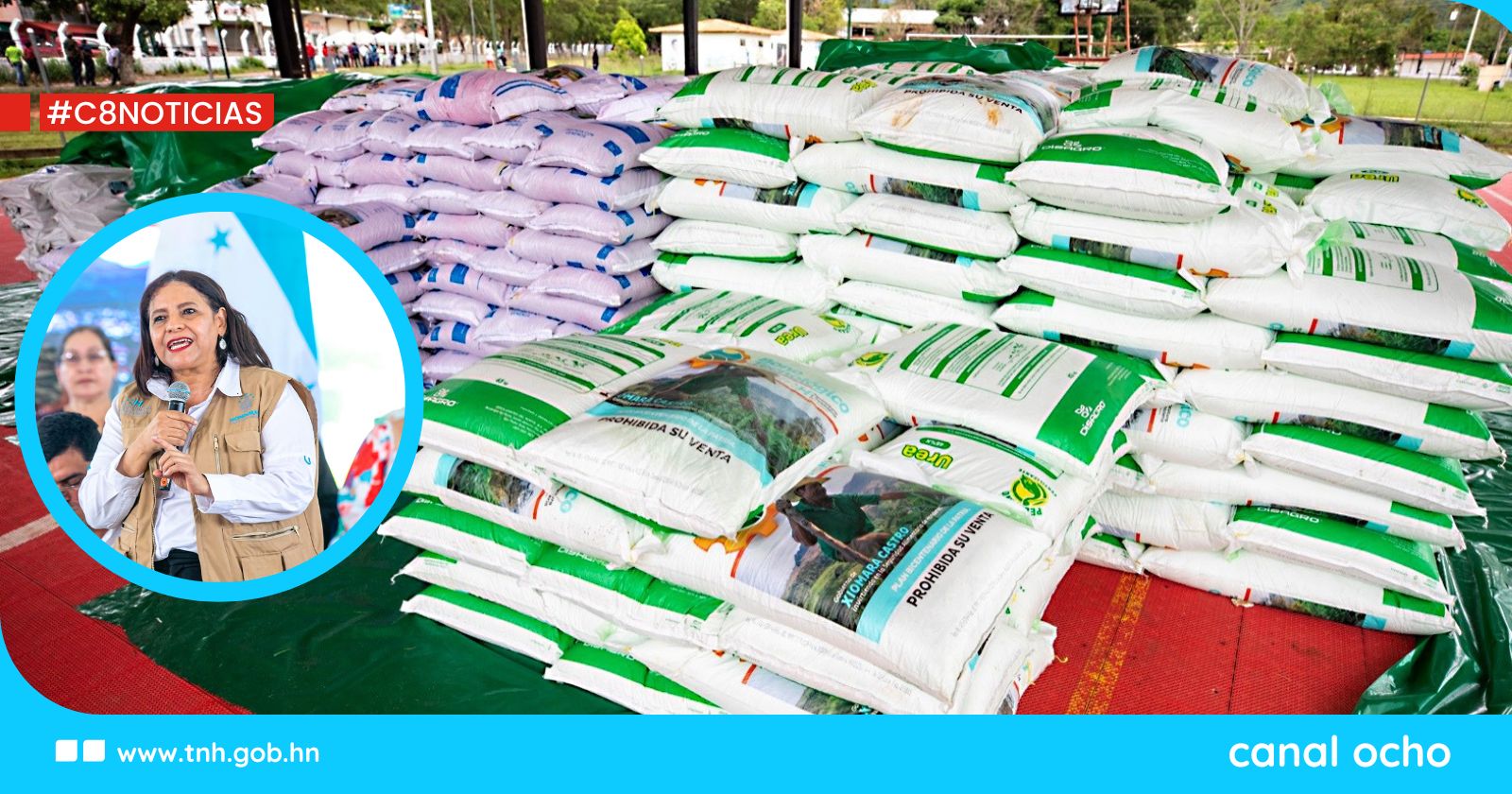 Laura Suazo anuncia que este año atenderán a más de un millón de pequeños y medianos productores