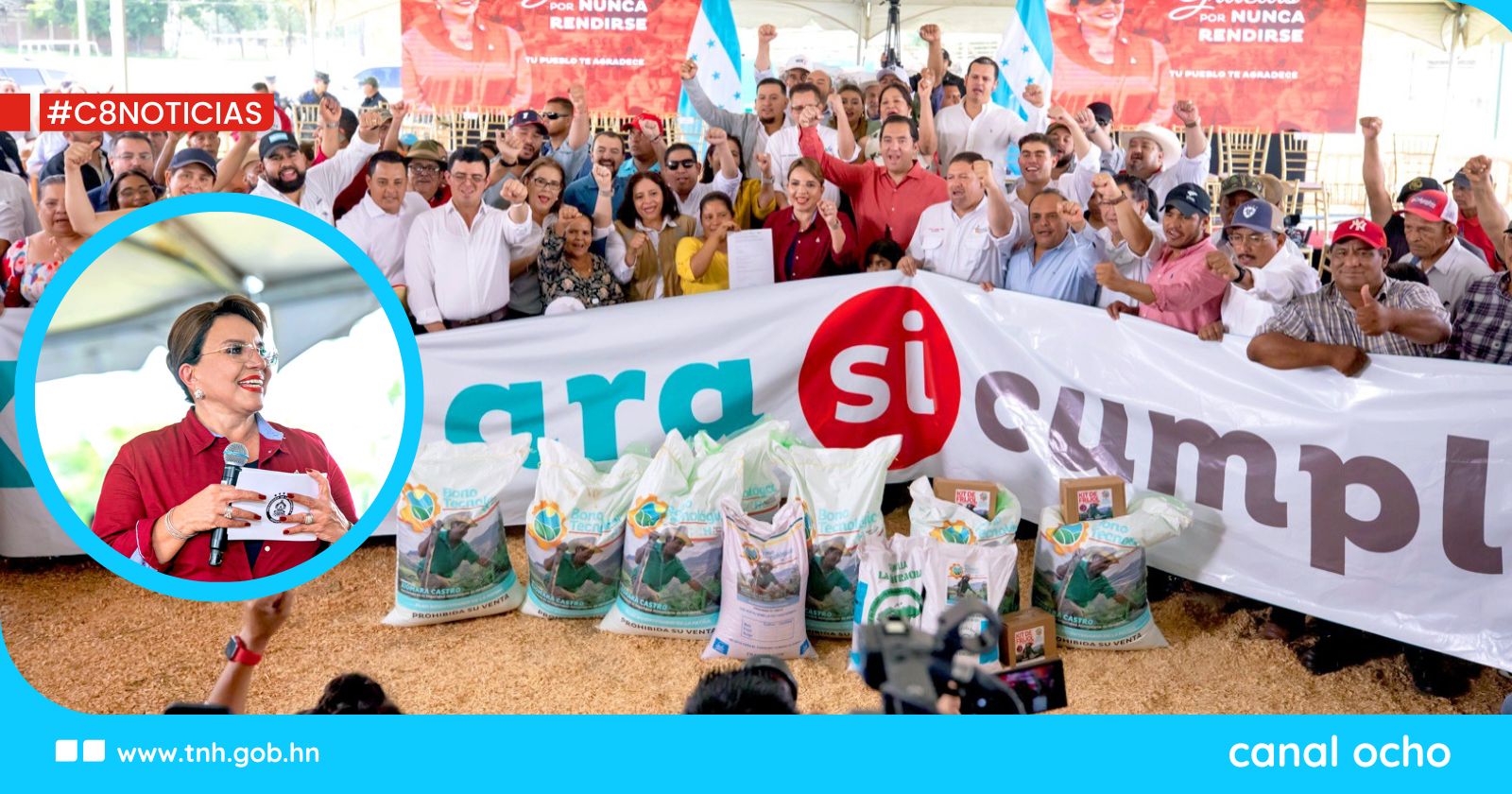 Xiomara Castro destaca compromiso histórico con Olancho y defensa del sector agrícola en emotivo discurso