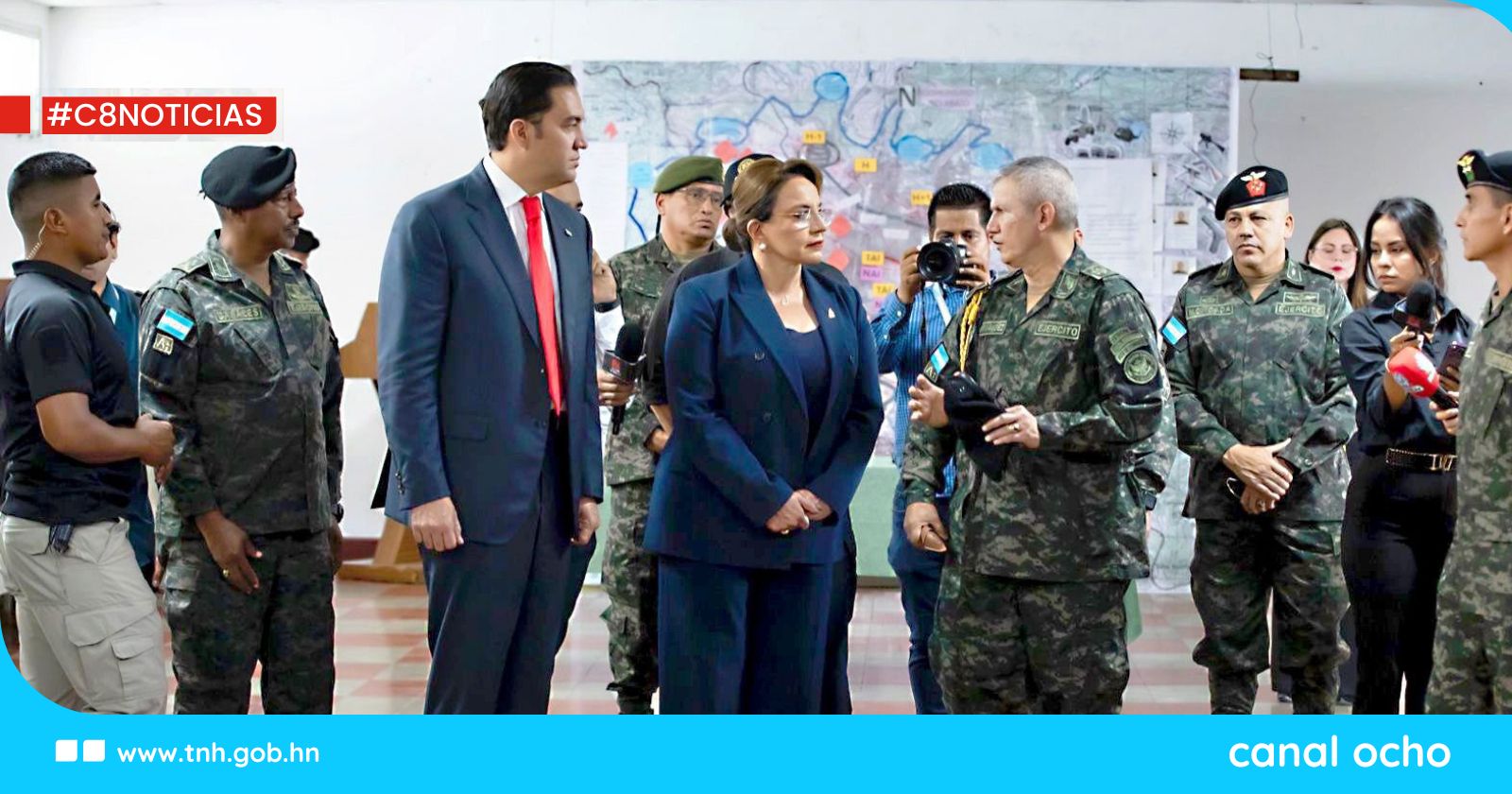 Presidenta Xiomara Castro visita el Cuartel General de Ejército General José Trinidad Cabañas