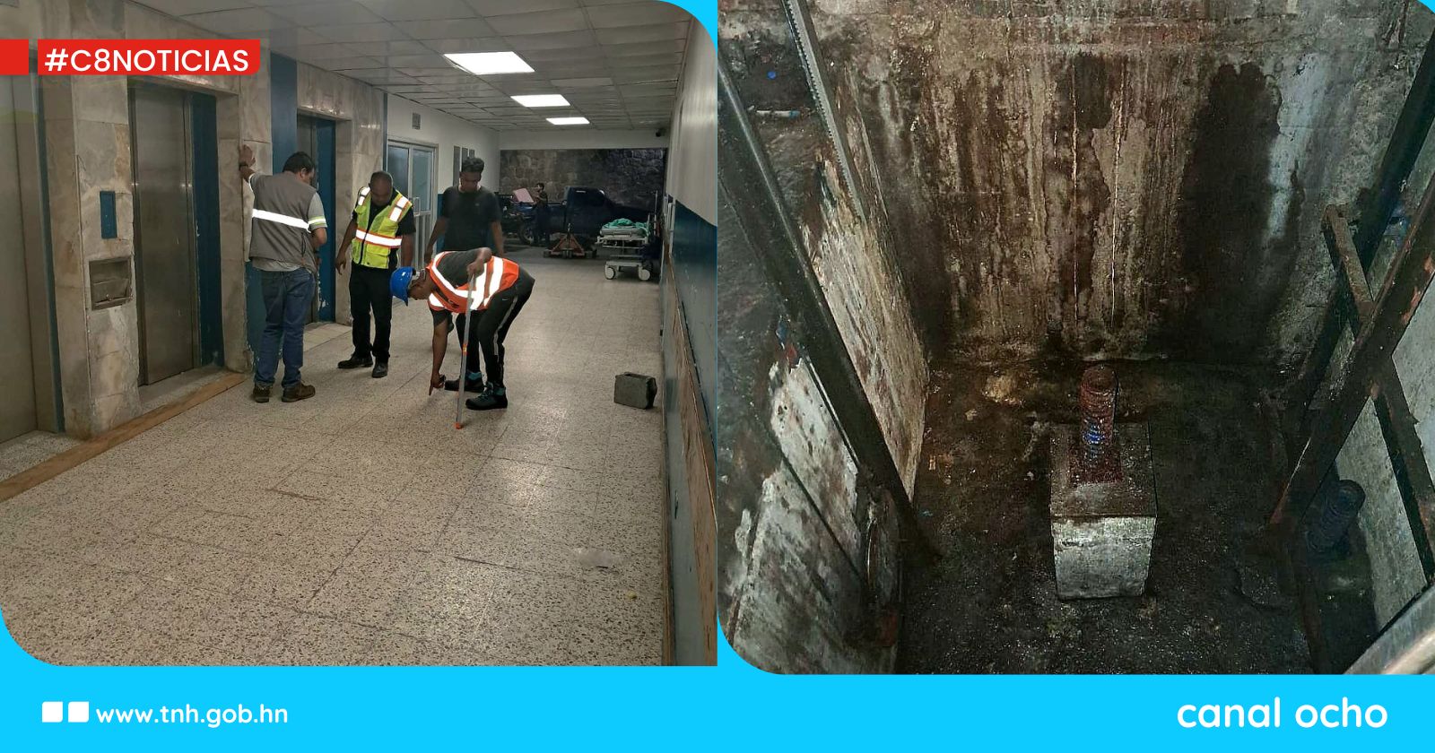 Inician trabajos para el desmontaje de elevadores en el Hospital Escuela