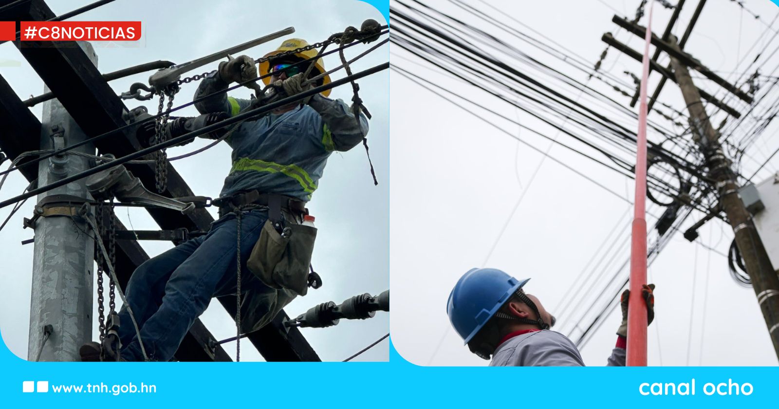 Fallas eléctricas afectan zona norte del país por intensas lluvias