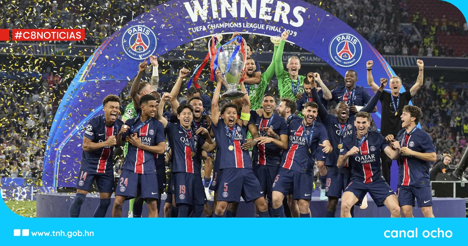 PSG con goleada campeón de la Champions