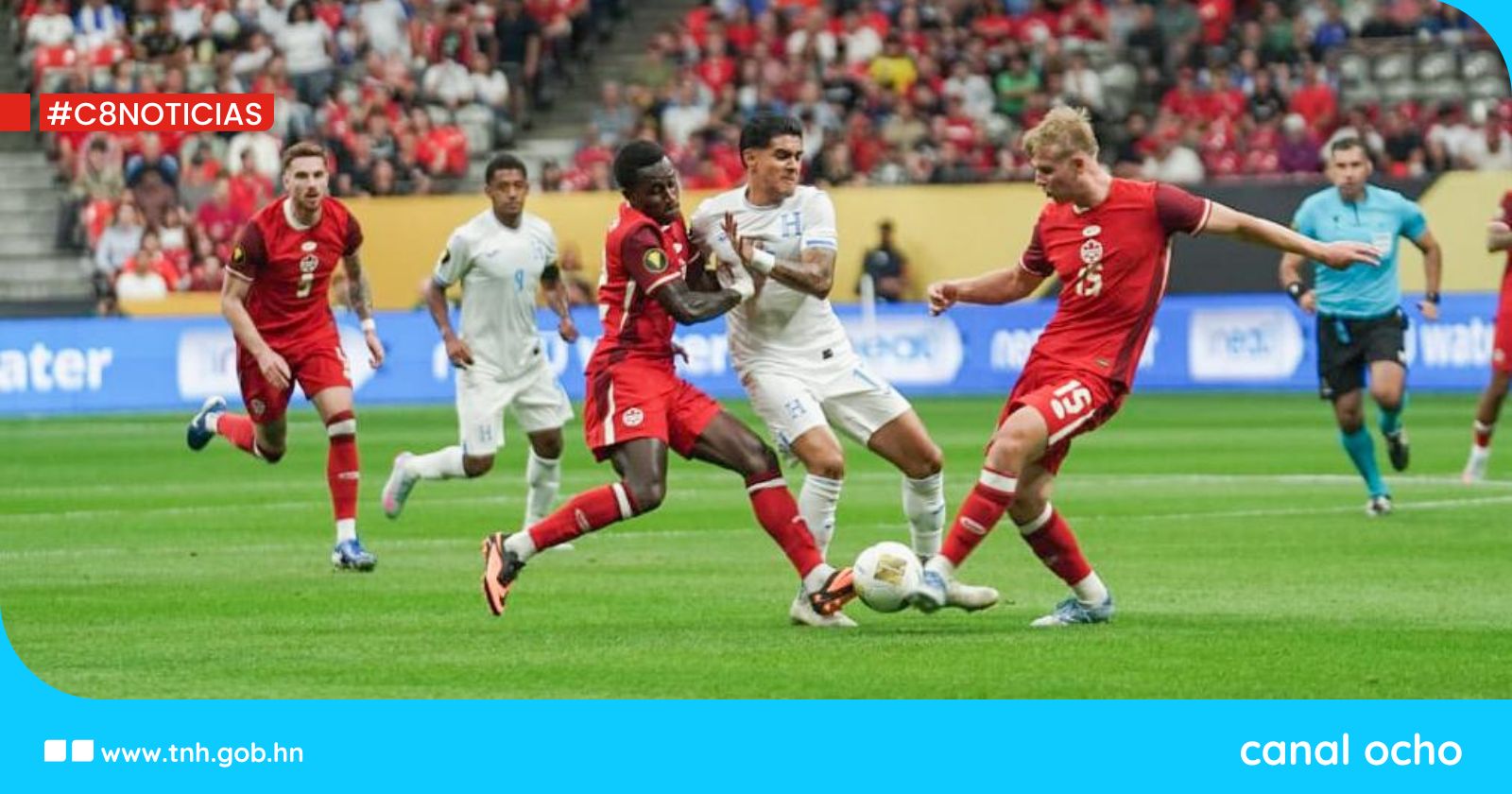 Honduras cae 6-0 ante Canadá en su debut en la Copa Oro 2025