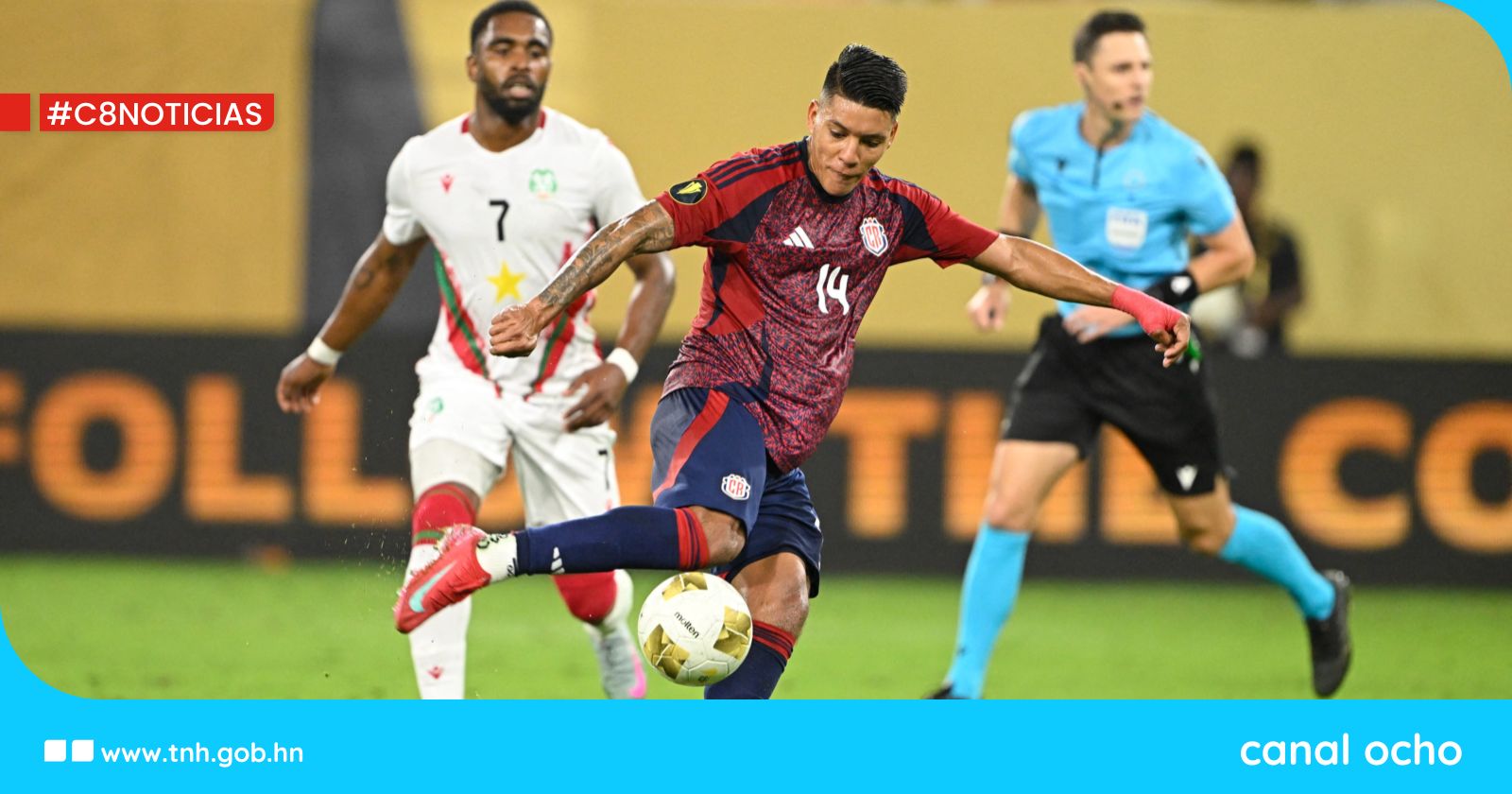 Costa Rica remonta en el último suspiro y vence 4-3 a Surinam en vibrante debut en la Copa Oro