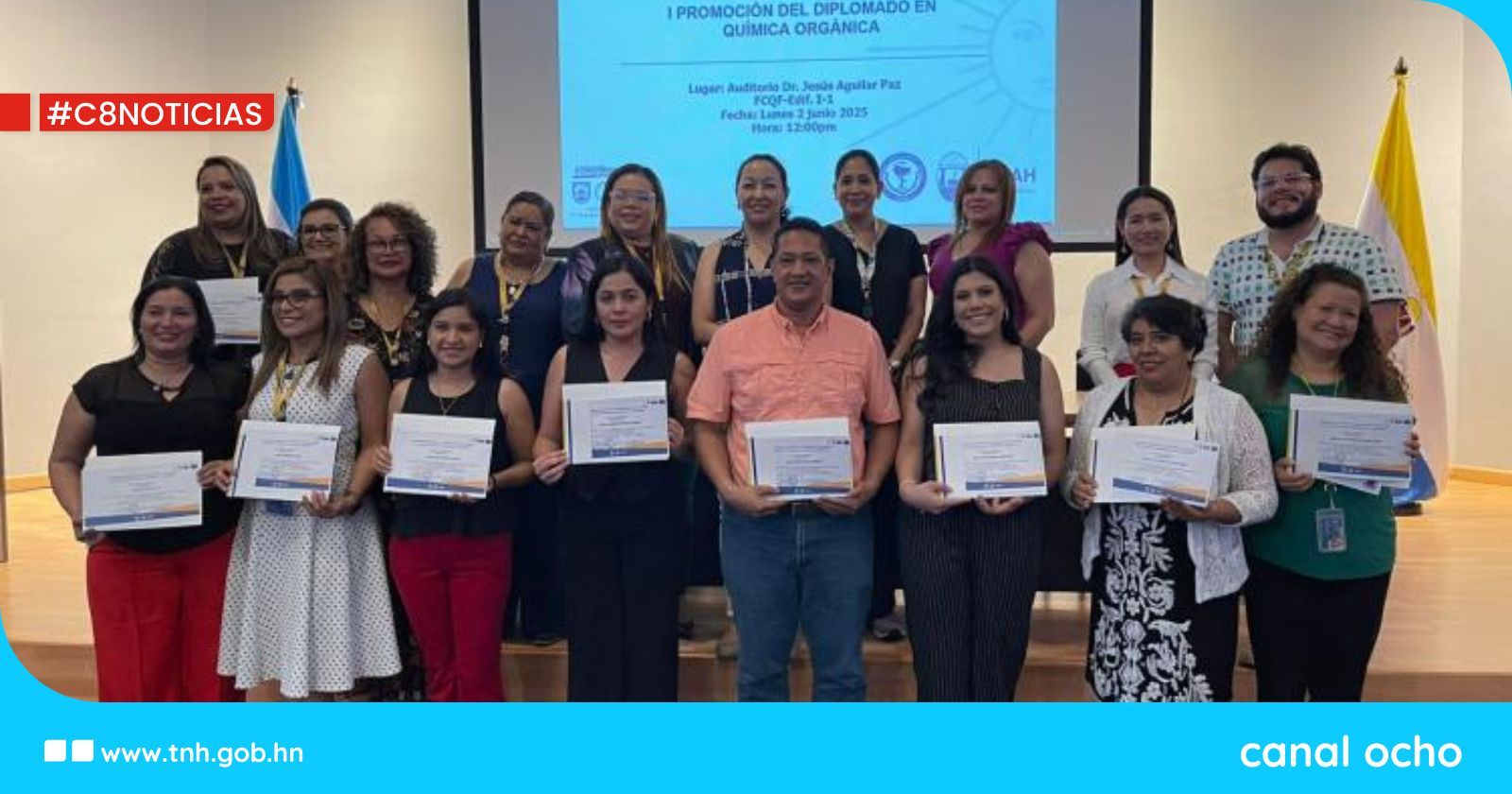 Profesionales culminan la I promoción del Diplomado en Química Orgánica