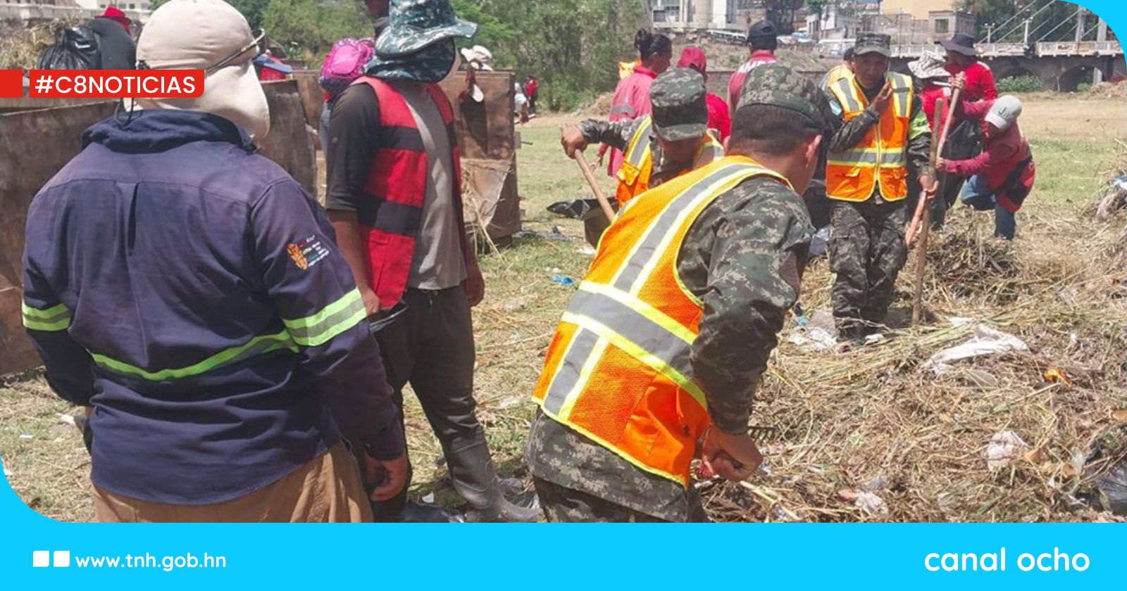 Jornada de limpieza en el centro de Tegucigalpa beneficia a más de 350 familias