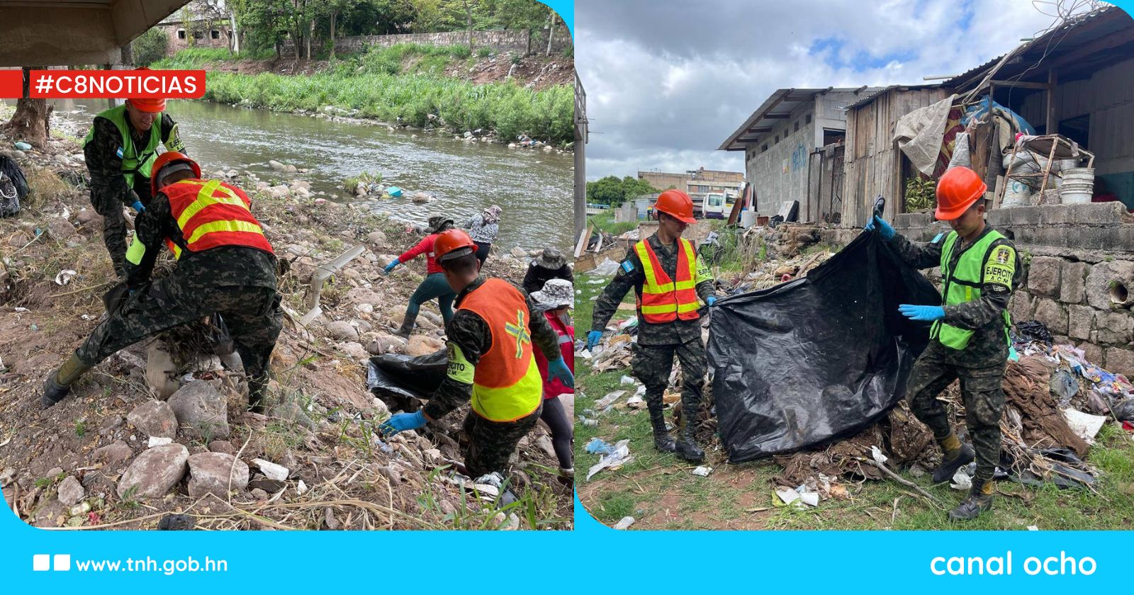FF. AA. intensifican la guerra contra la basura y el dengue en Comayagüela