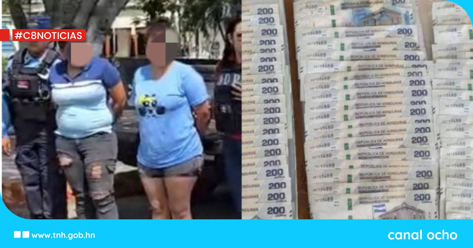 Obtienen auto de formal procesamiento para dos mujeres capturadas con billetes falsos en Copán