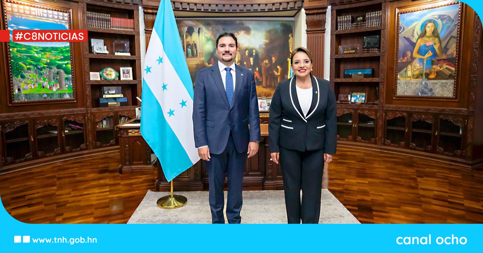 Presidenta Castro juramenta al embajador Javier Efraín Bu Soto como nuevo canciller de Honduras